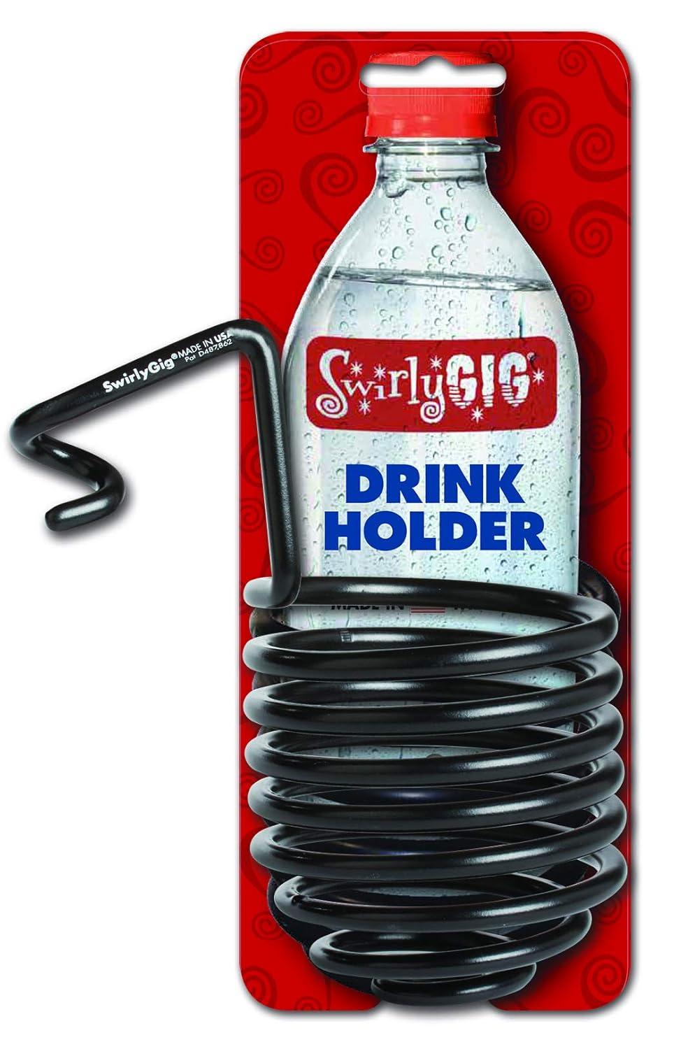 SwirlyGig SG1000 Original Drink Holder in Black for 0.5 in. Tubing