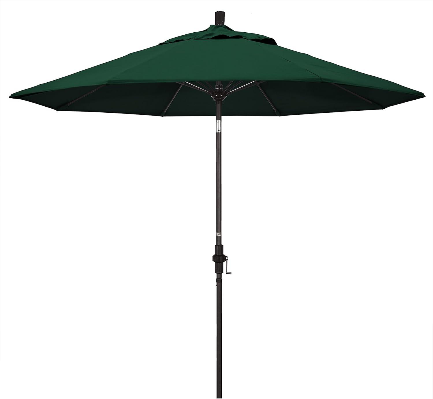 California Umbrella 9' Patio Umbrella in Forest Green