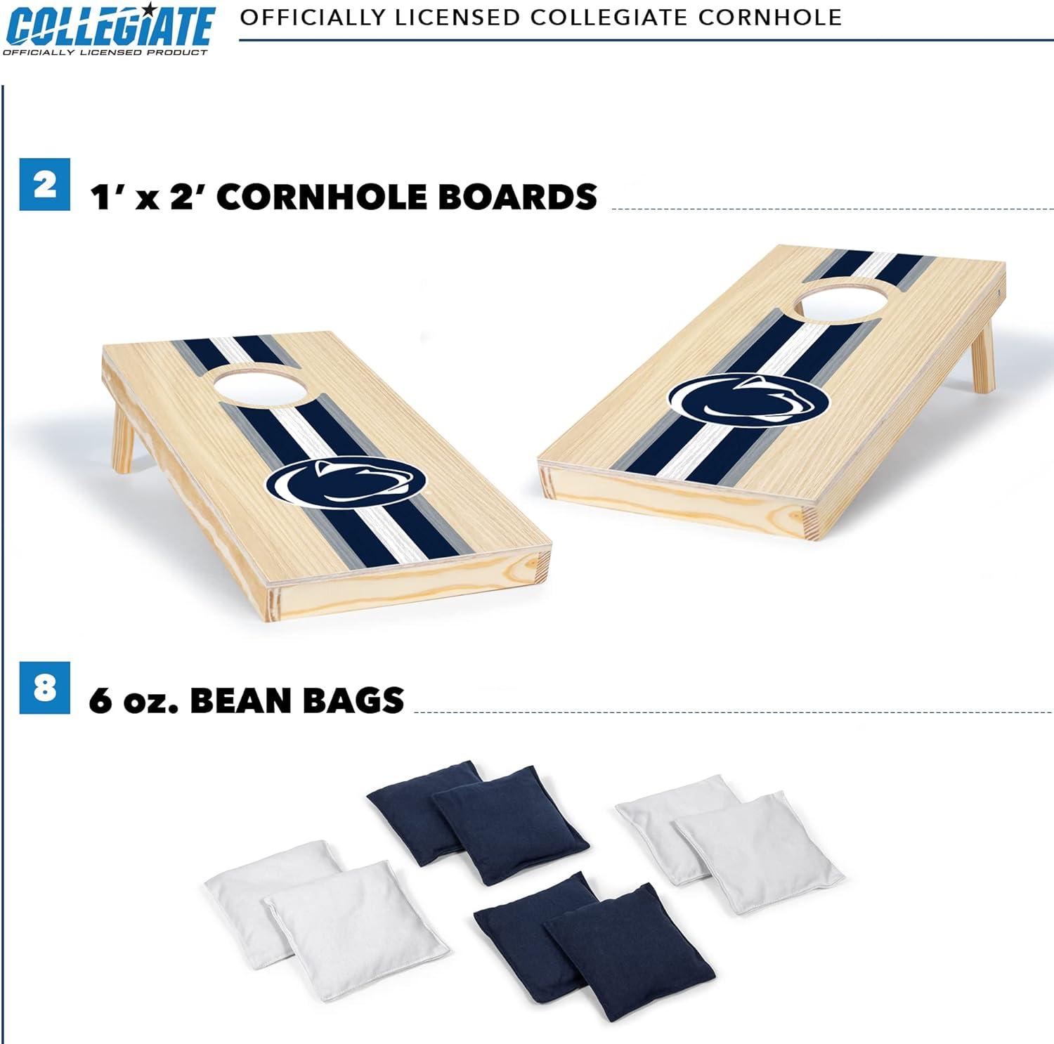 NCAA Penn State Nittany Lions 1'x2' Wood Cornhole Set