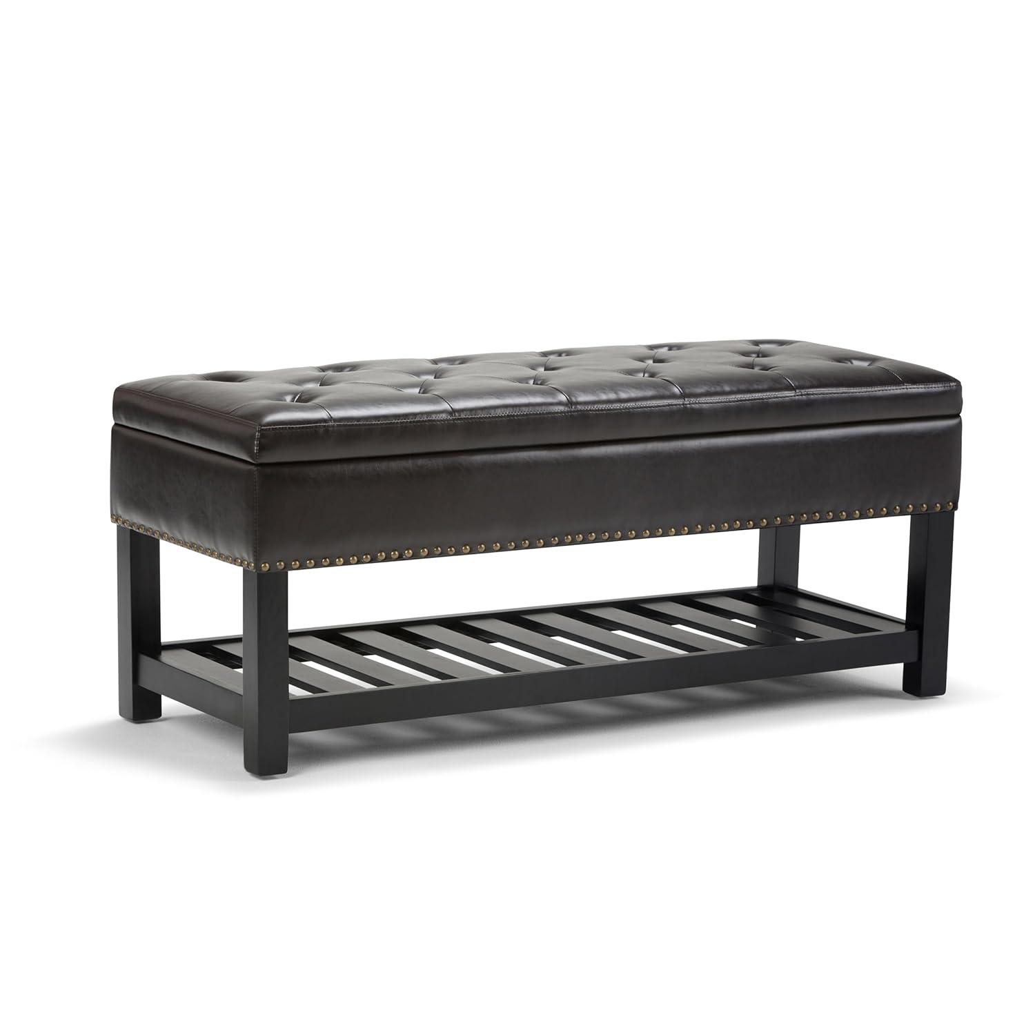 Lomond Faux Leather Upholstered Storage Bench