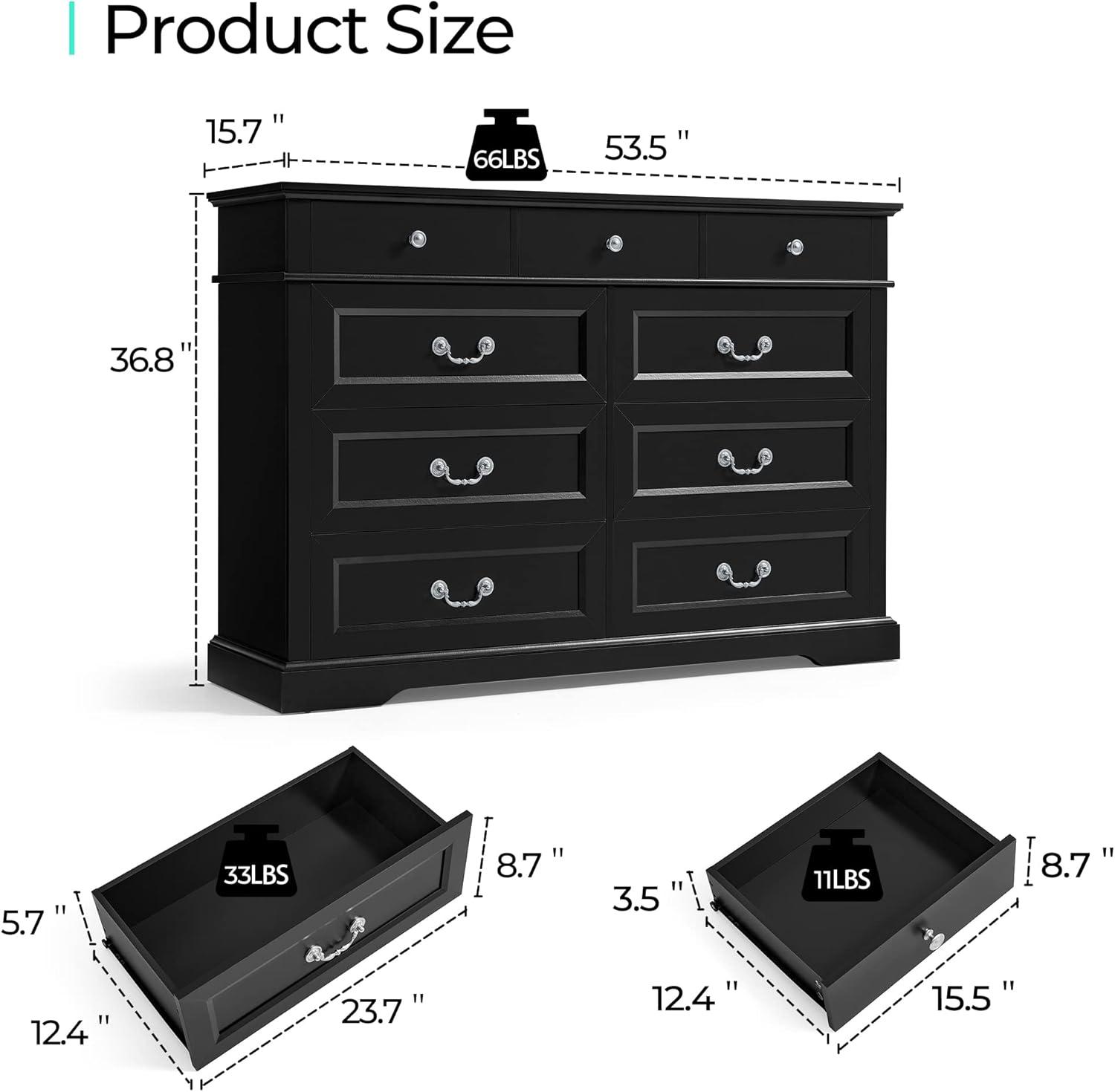 August Grove® Dugazon Wood Bedroom Dresser Farmhouse Drawer Chest