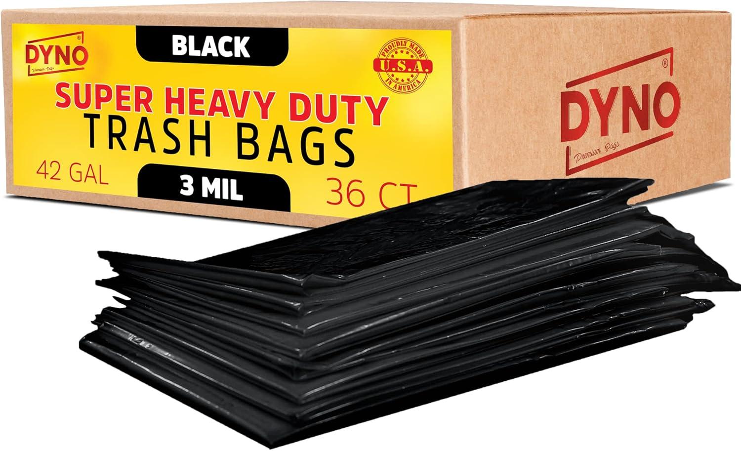 42 Gallon Black Heavy Duty Contractor Trash Bags