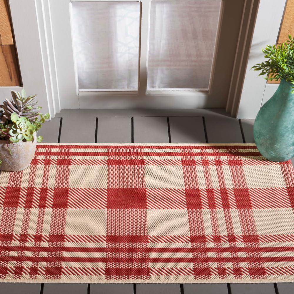 Courtyard Performance Plaid Rug