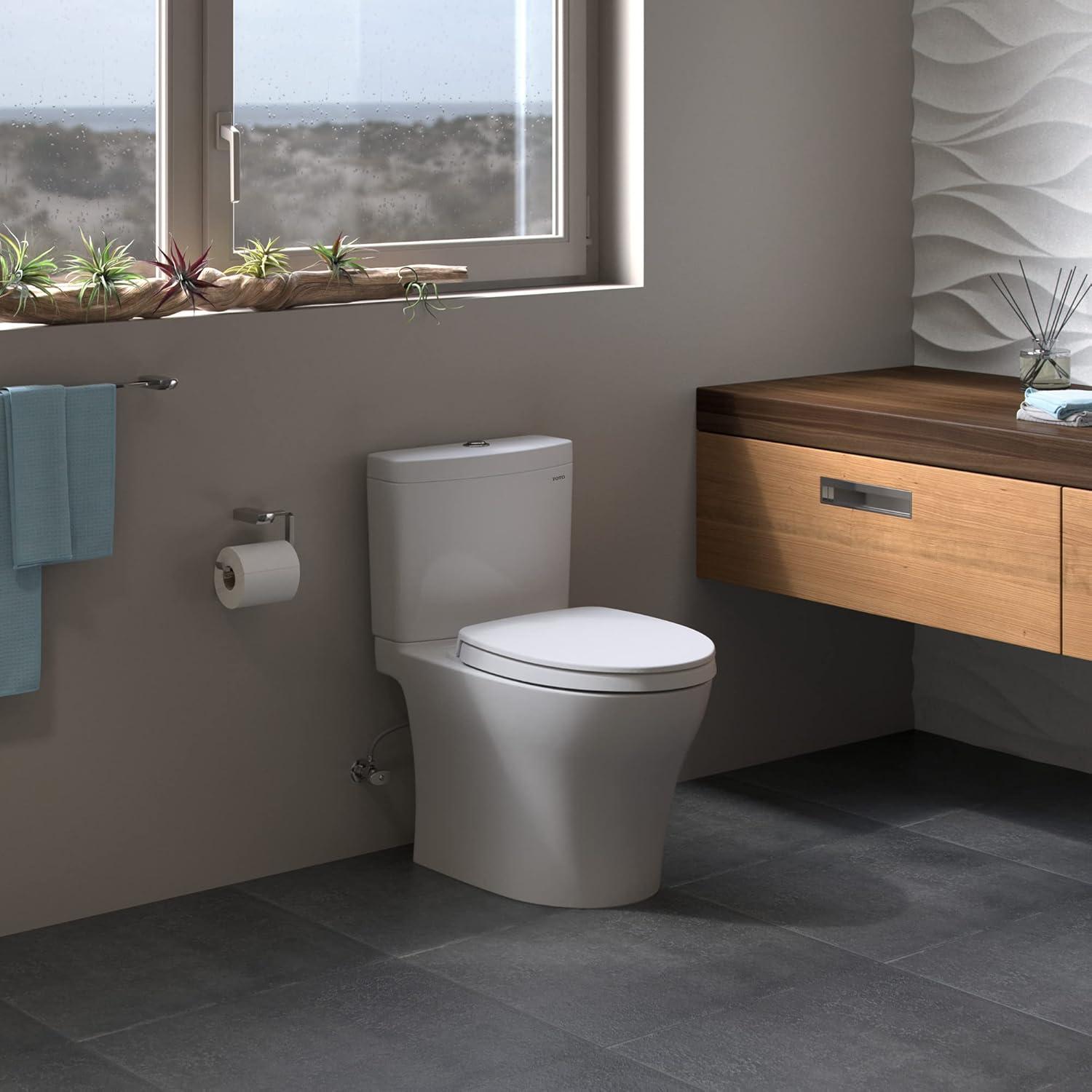 Aquia® Dual-Flush Elongated Two-Piece Toilet with Tornado Flush (Seat Not Included)