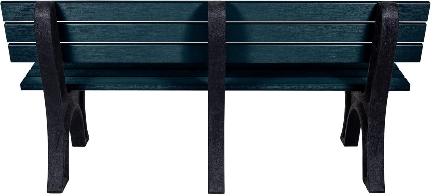 highwood Aurora Traditional 6 ft Commercial Park Bench Federal Blue