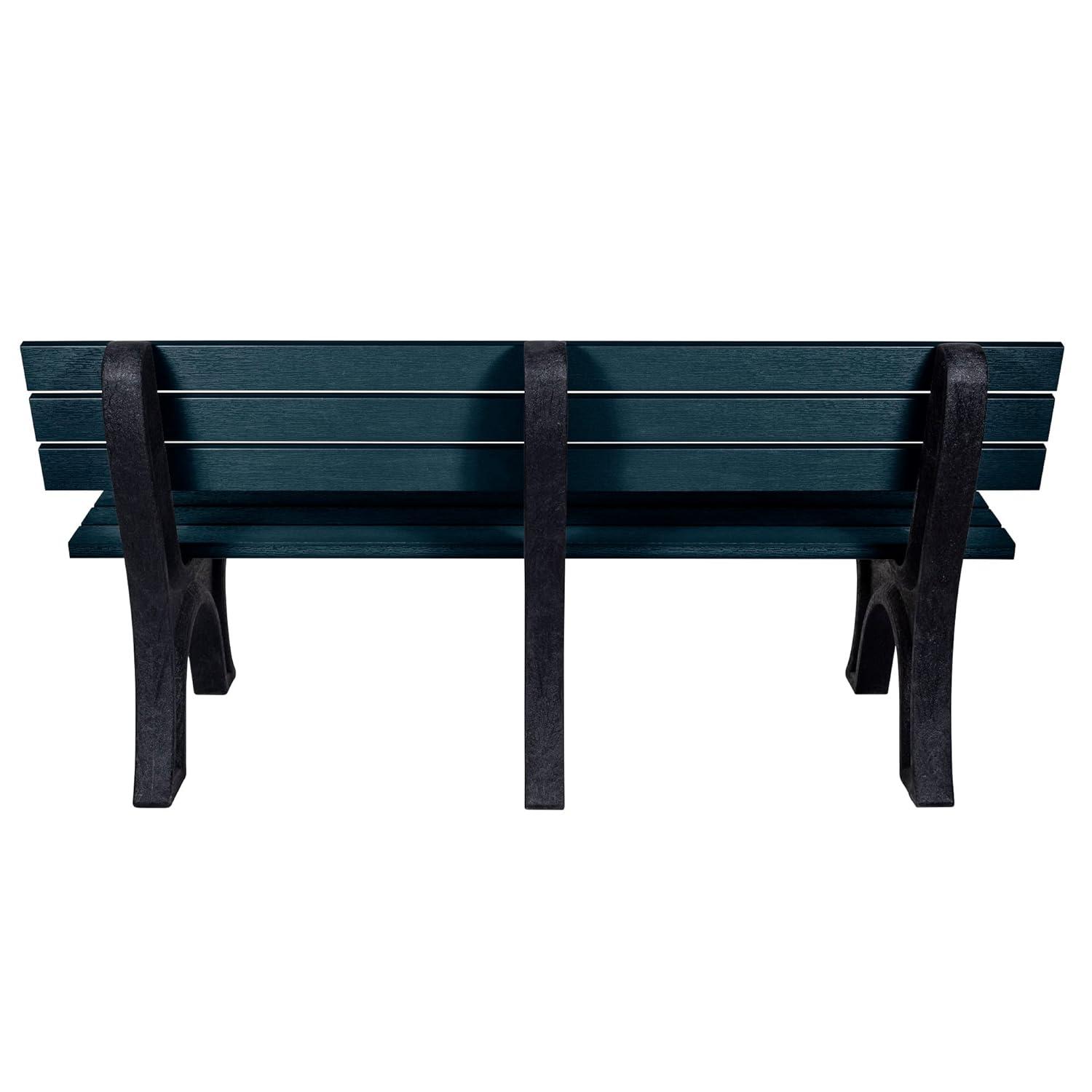 highwood Aurora Traditional 6 ft Commercial Park Bench Federal Blue