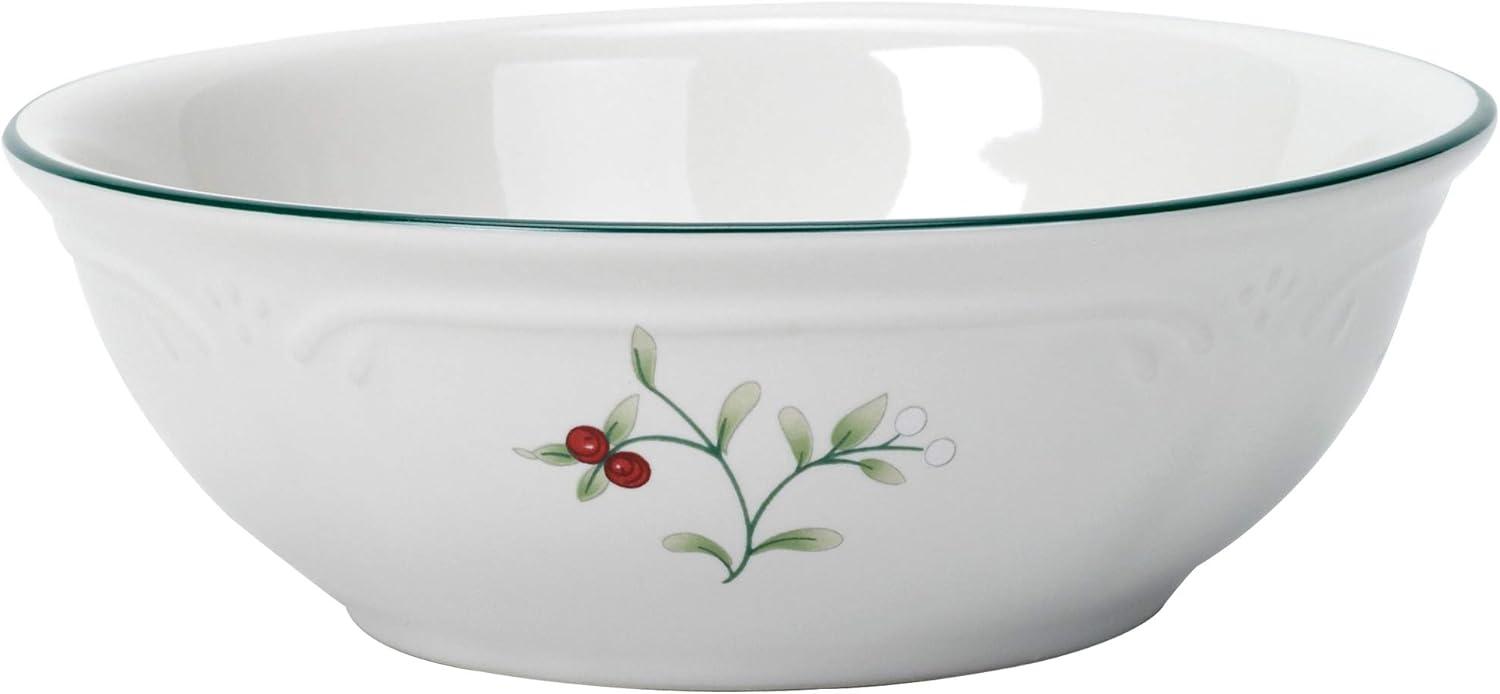 Winterberry Porcelain Holiday Dinnerware Set, Service for 4