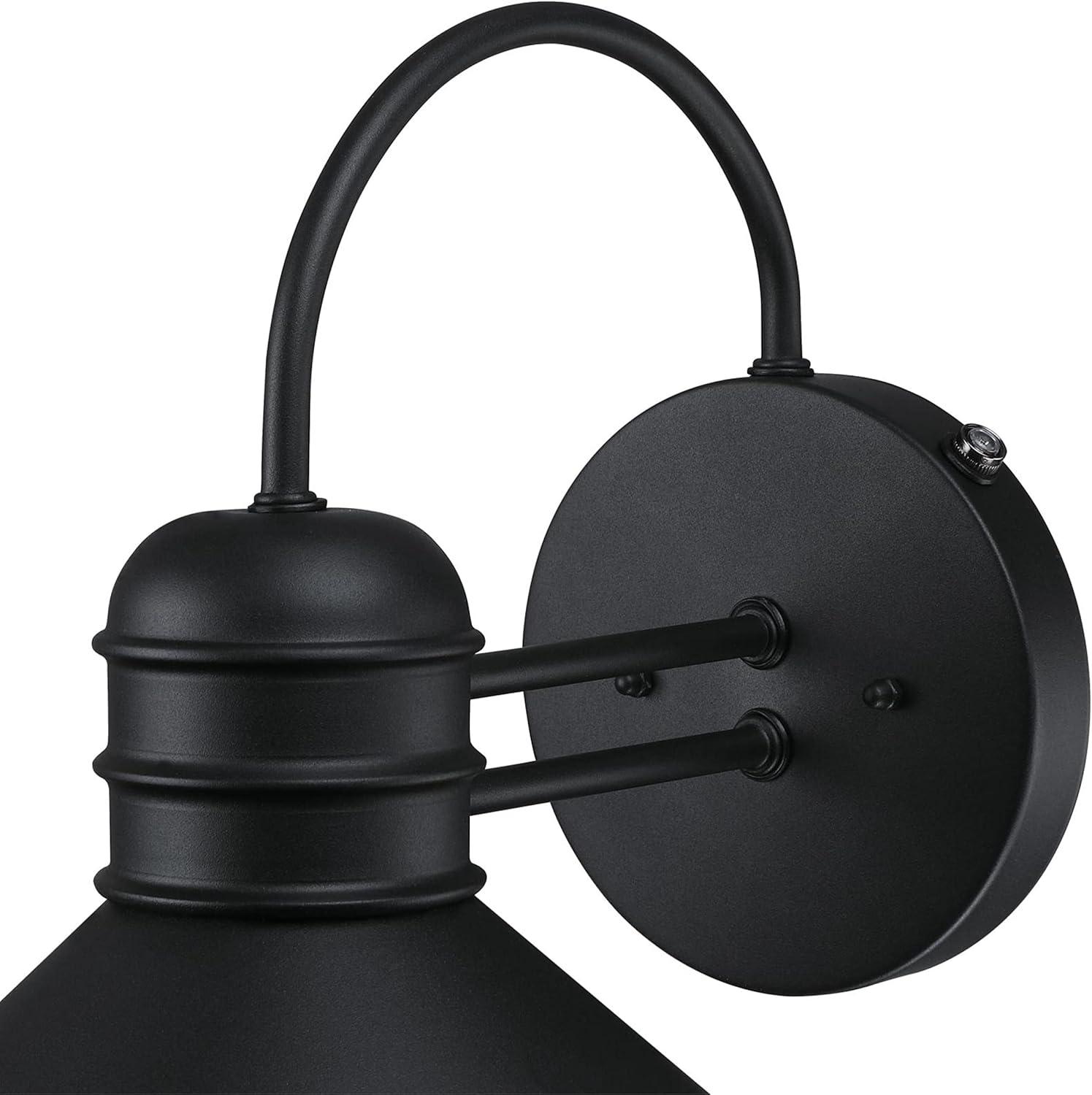 Westinghouse Lighting  Watts Creek One Light Outdoor Wall Fixture with Dusk to Dawn Sensor, Textured Black Finish - 1-Light