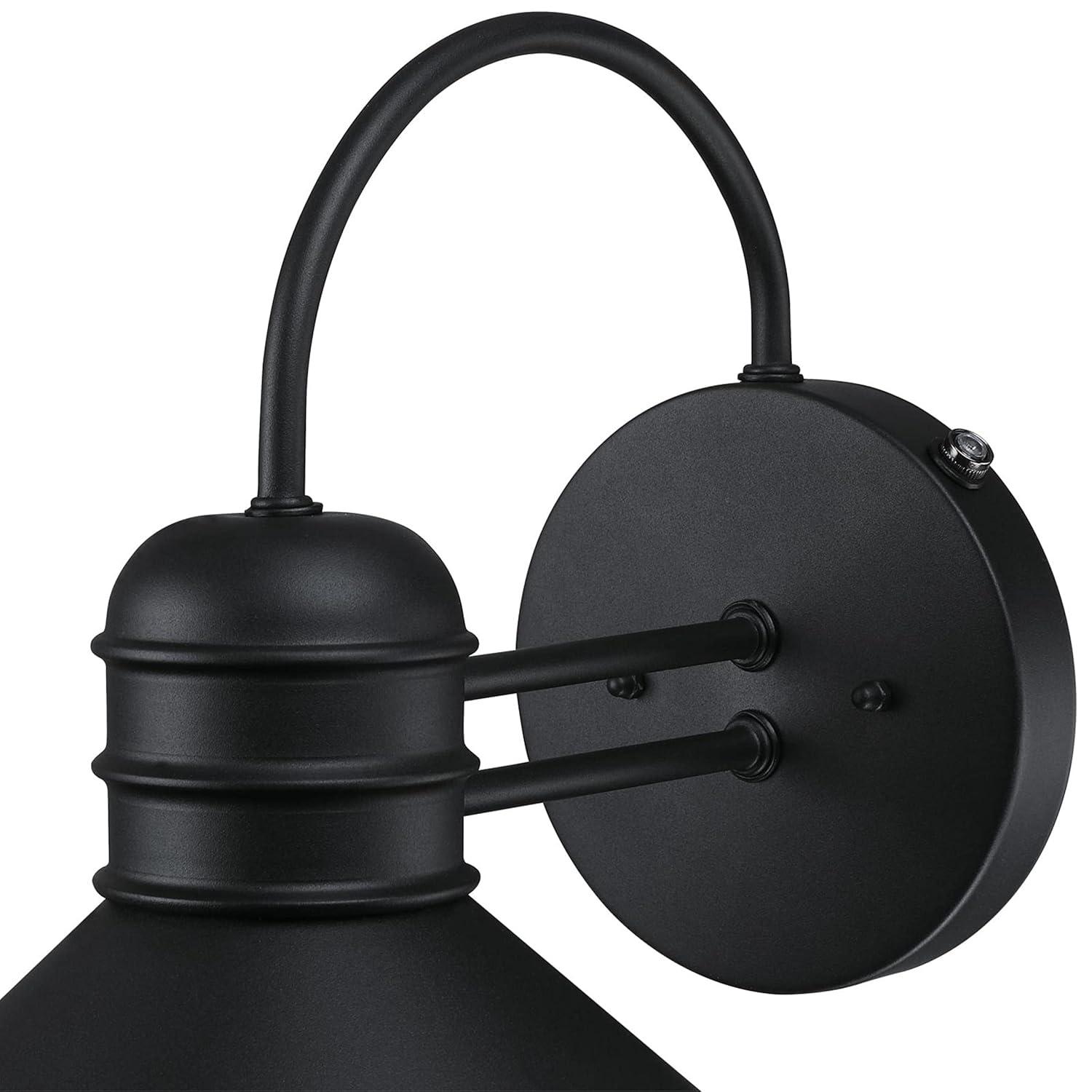 Westinghouse Lighting  Watts Creek One Light Outdoor Wall Fixture with Dusk to Dawn Sensor, Textured Black Finish - 1-Light