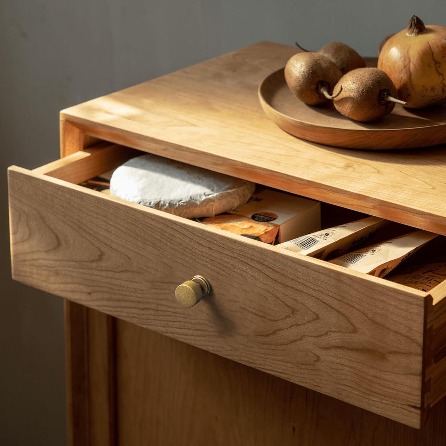 Set of 6 Antique Brass Drum Cabinet Knobs for Drawers, Heavy-Duty Solid Zinc Handles, 1" Diameter for Farmhouse & Modern Kitchen Hardware