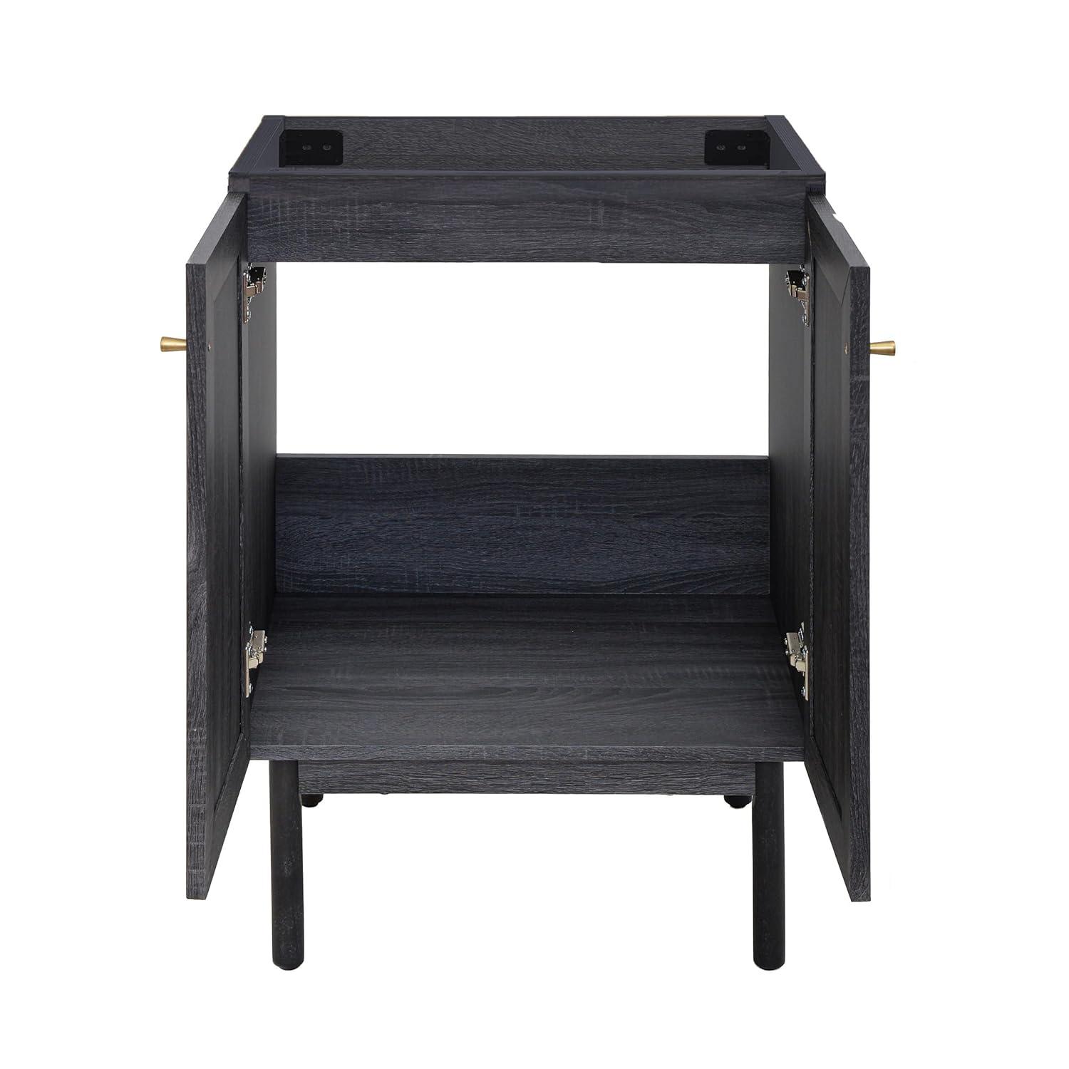 Classe 24" Bathroom Vanity In Dark Walnut Cabinet Only