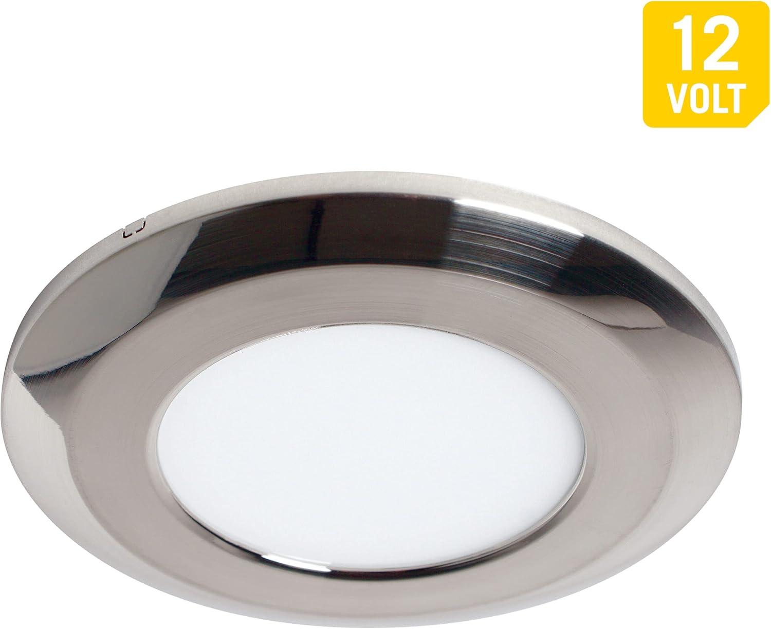 Armacost Lighting Wafer Thin Soft White LED Puck Light Polished Chrome Finish