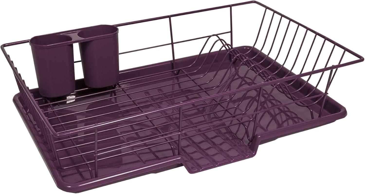 Sweet Home Collection 3-Piece Countertop Dish Rack