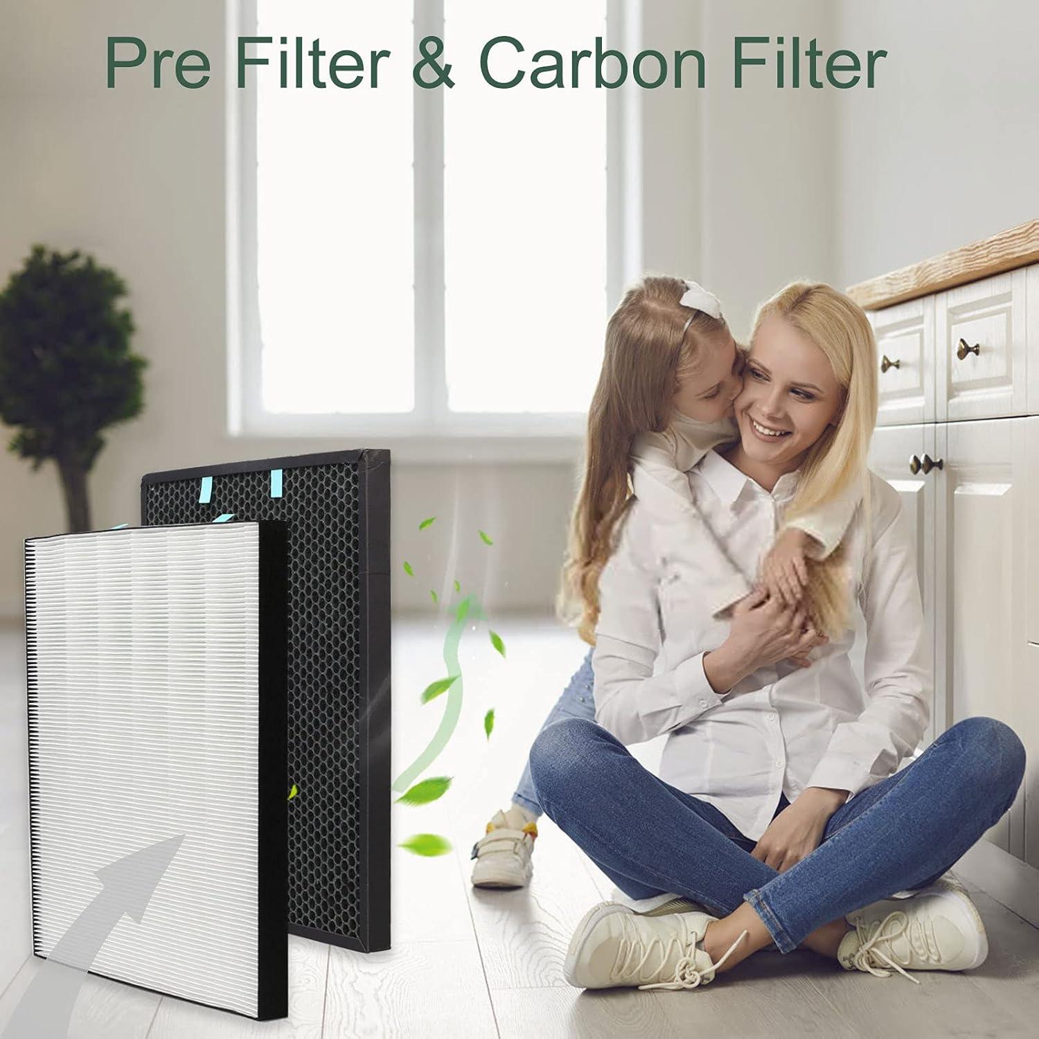 Replacement 400 Filter for Bissell Air400-2521 Pre, 2520 Active Carbon Filter, Compared to Part 2521, 2520