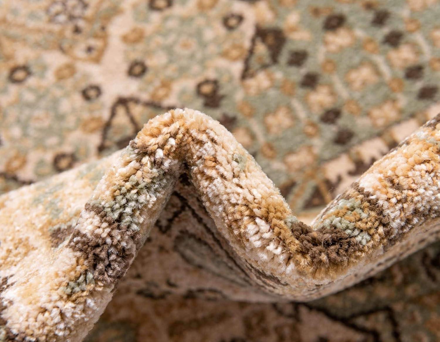 Unique Loom 9' 0 x 12' 0 Light Green Palace Taj Area Rug