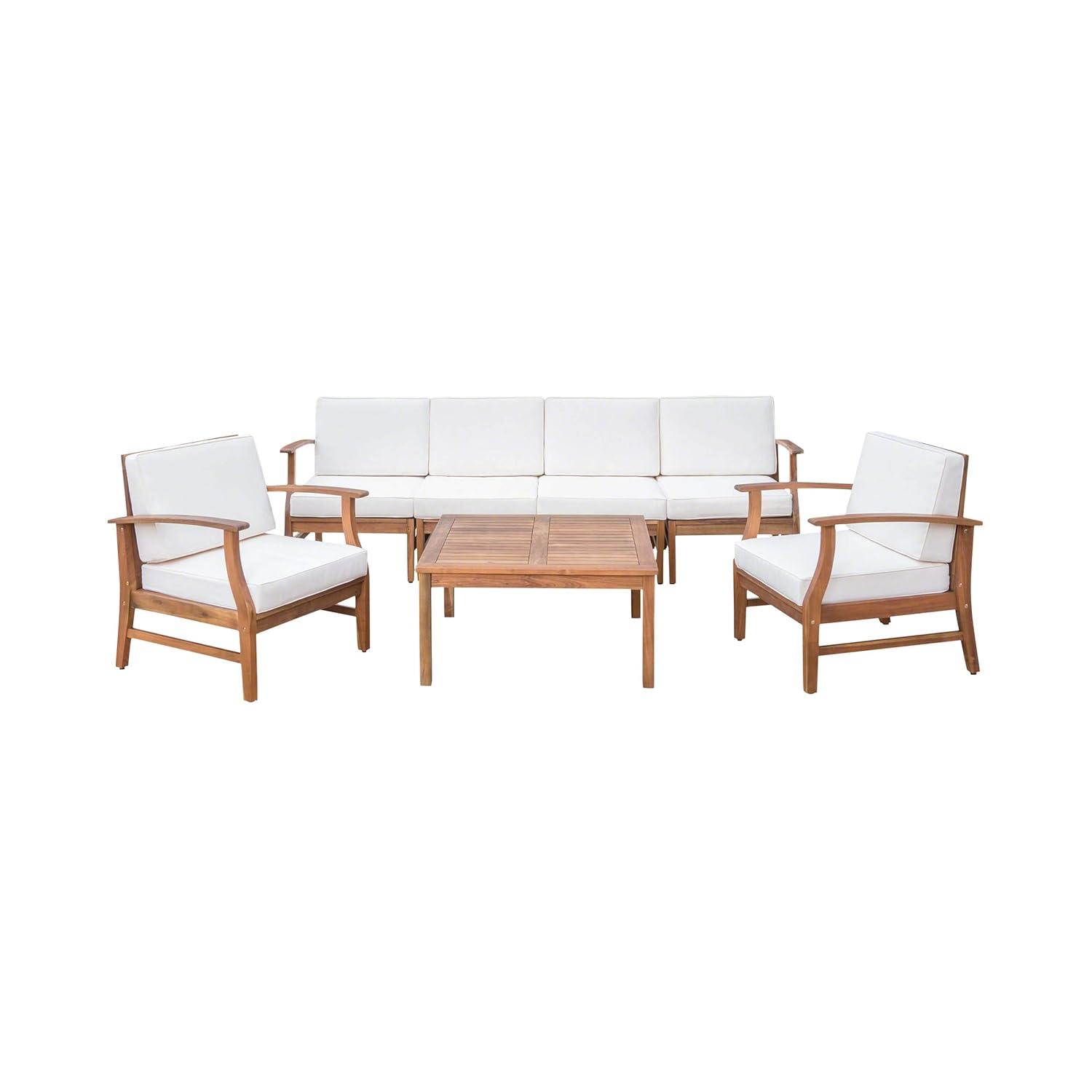 Highland Dunes Hulda 7 Piece Sectional Seating Group with Cushions