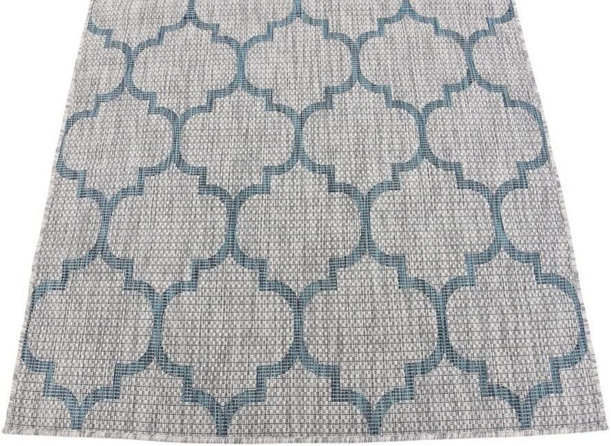 Unique Loom Outdoor Trellis Geometric Woven Area Rug