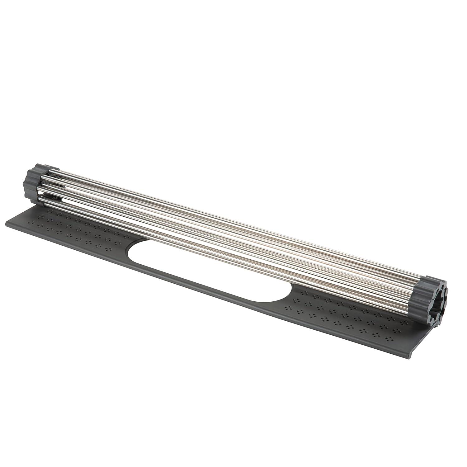 Kitchen Details Adjustable Stainless Steel Over The Sink Dish Rack