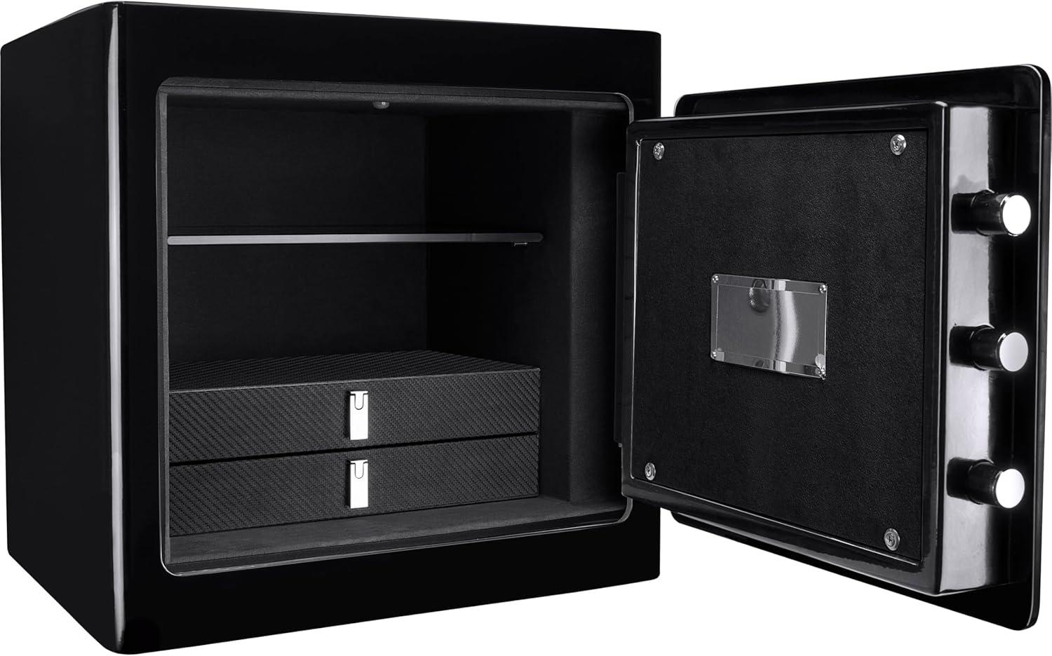 Ceballos 1.01 CUBIC FT BLACK JEWELRY SAFE V2