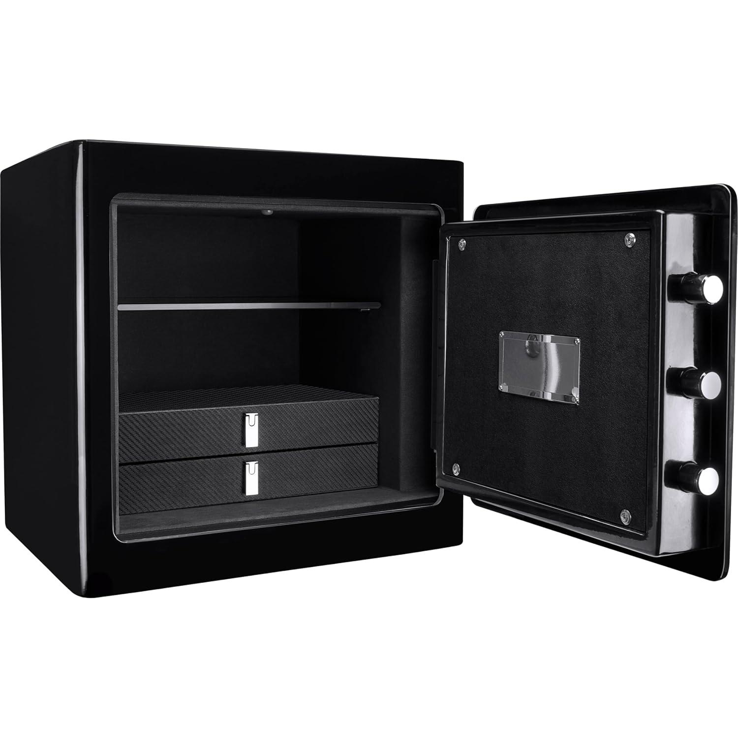 Ceballos 1.01 CUBIC FT BLACK JEWELRY SAFE V2