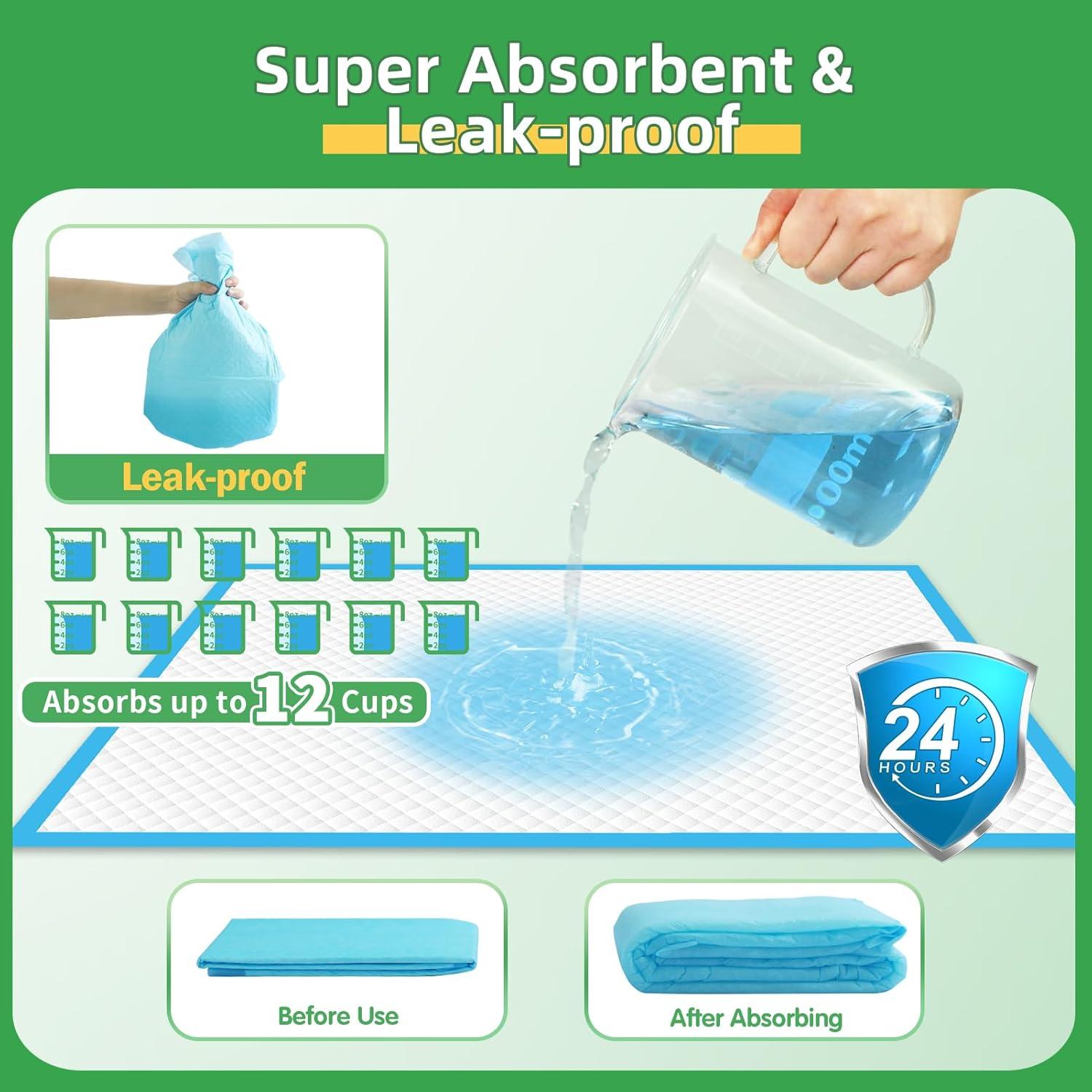 Pee Pads for Dogs - 30" X 36" Extra Large Puppy Pads XXL Potty Training Pads for Pet Wee Wee Pads Quick Absorbent Disposable Leak-Proof Pee Pads for Dogs Large Puppy Supplies - 30 Count