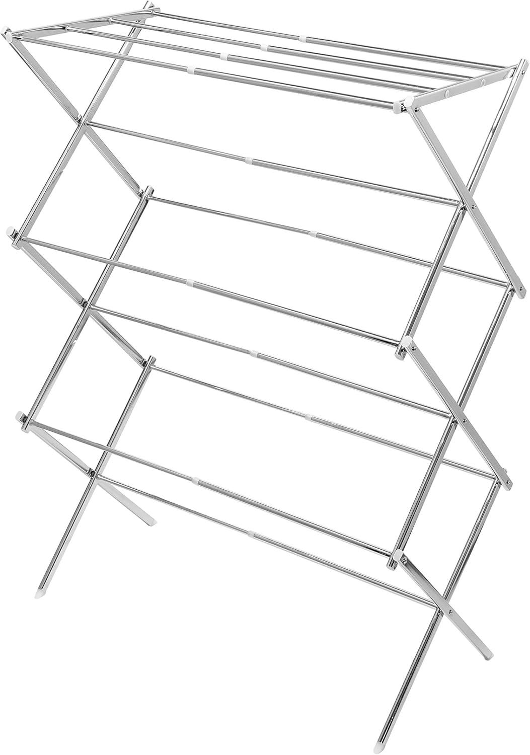 Expandable Chrome Steel Drying Rack with 25 Feet Air Space