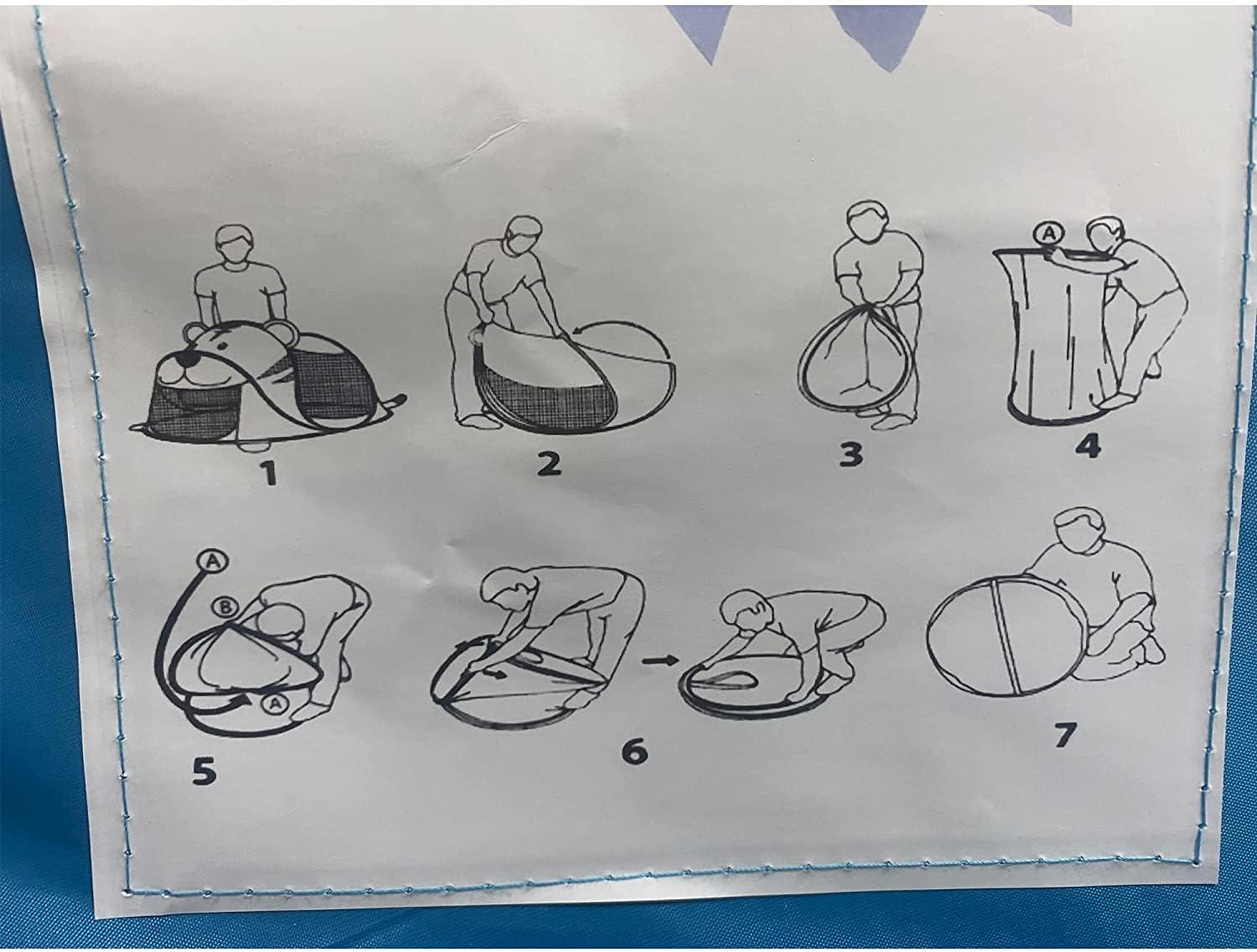 Kids Play Tents – Collapsible Tent for Boys Girls Gift - Large Foldable Playhouse Indoor/Outdoor Fun - Pop up Tent Toys for Age 1 and up Child Birthdays Presents (Shark)