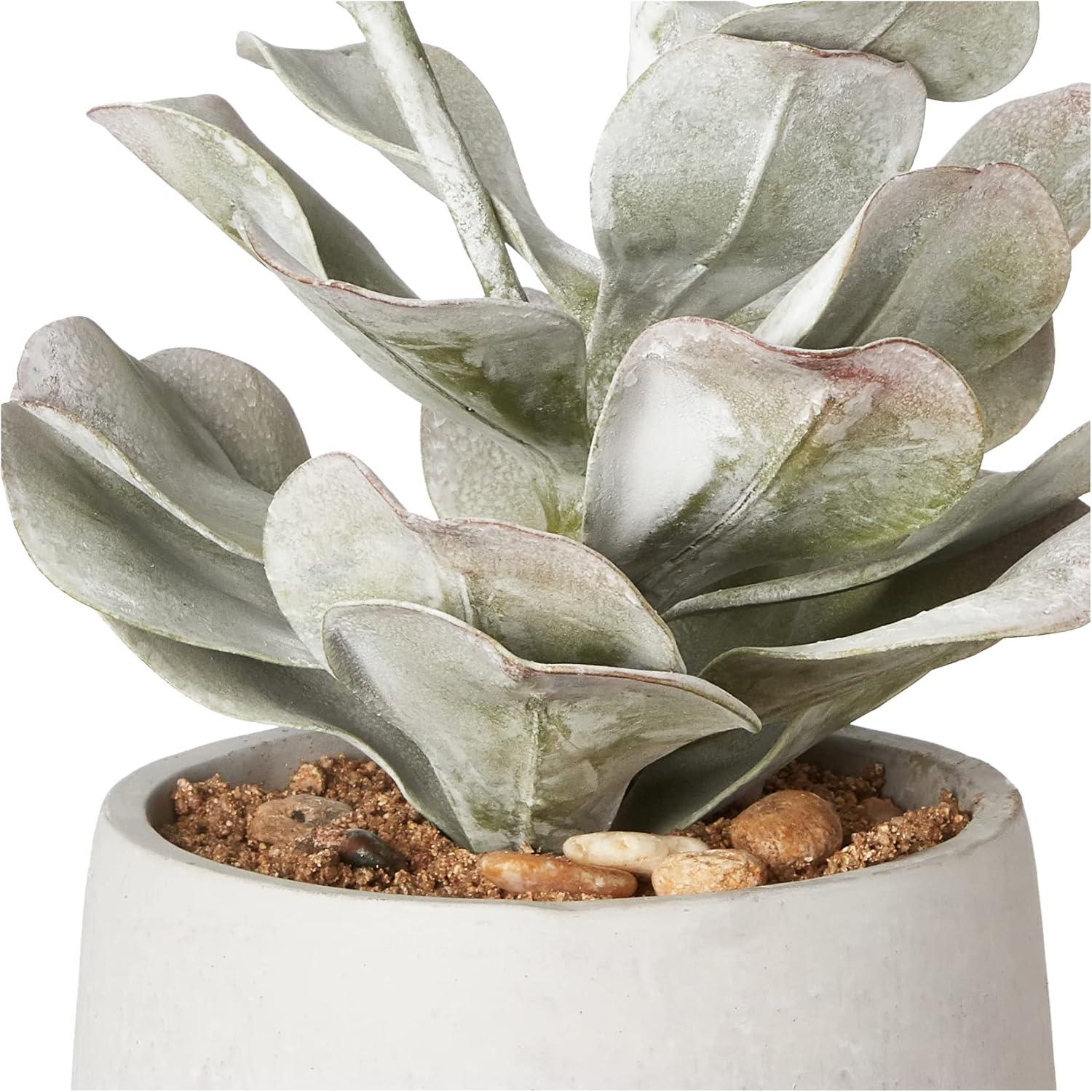 23&#34; x 6&#34; Artificial Faux Succulent Plant in Cement Pot - Storied Home