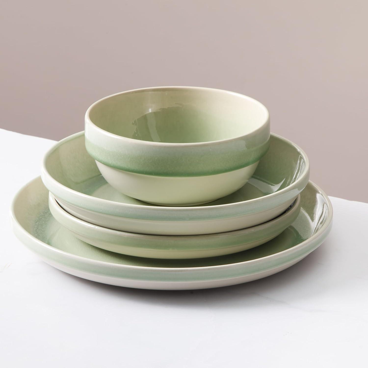 Sur La Table Kitchen Essentials Banquette 16 Piece Stoneware Dinnerware Set - Service for 4