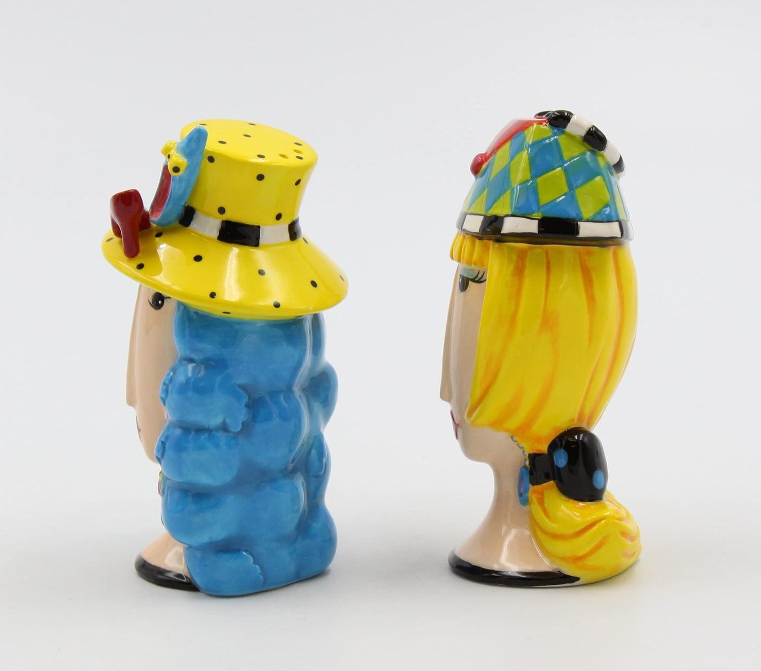 Cosmos Gifts Ceramic Salt and Pepper Shaker Set