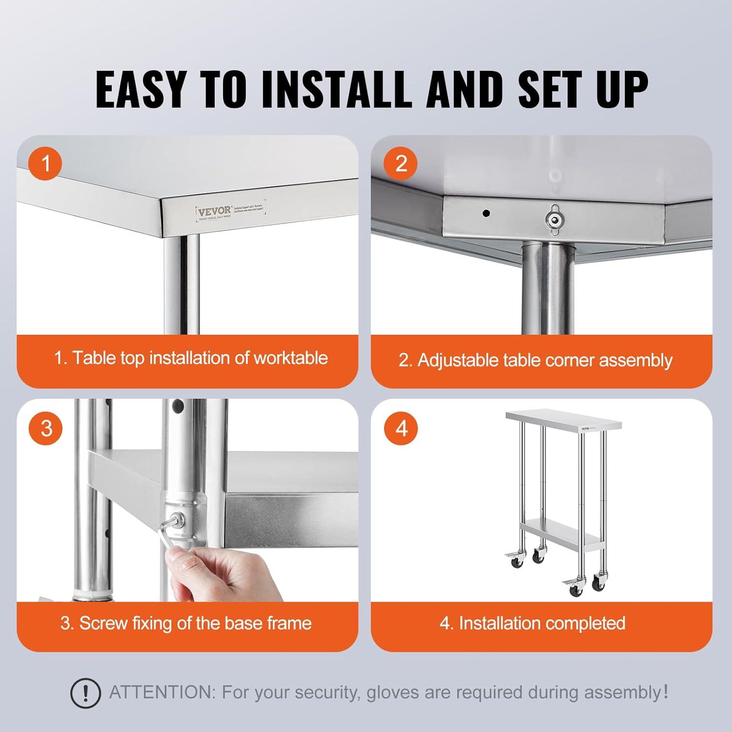 Metal Kitchen Cart