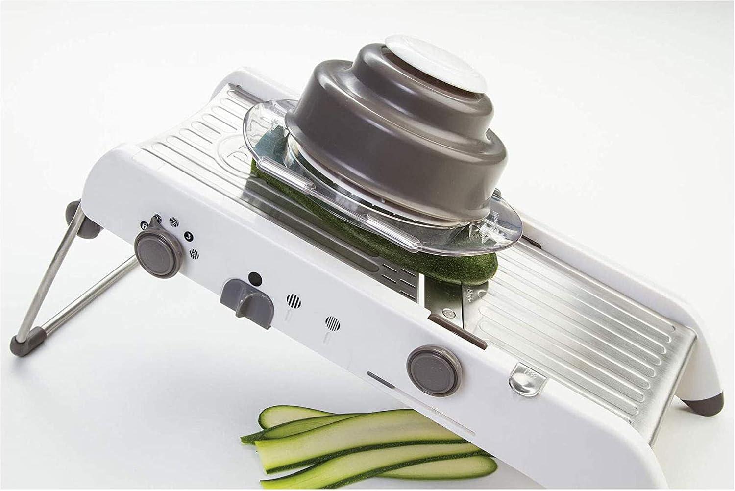 White Stainless Steel Professional Mandoline and Waffle Slicer