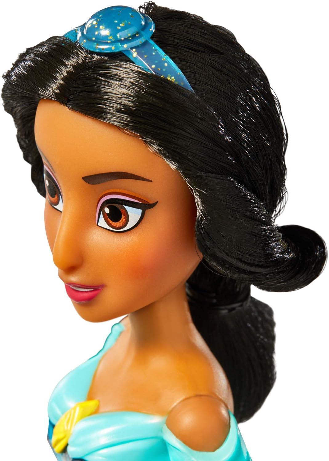 Disney Princess Royal Shimmer Jasmine Doll, Fashion Doll with Skirt and Accessories, Toy for Kids Ages 3 and Up