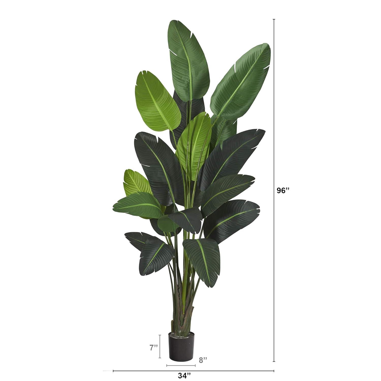 Nearly Natural 8’ Traveler's Palm Artificial tree