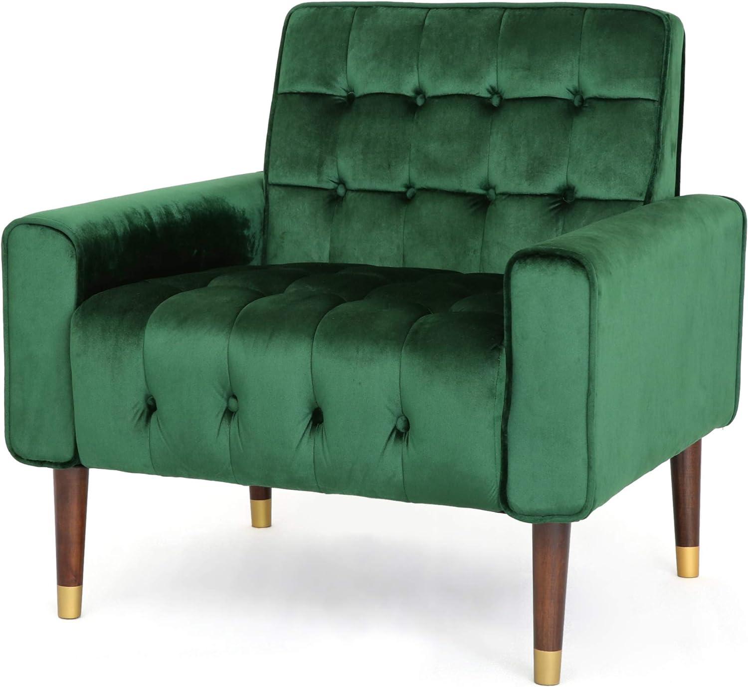 Bourchier Modern Glam Velvet Armchair - Christopher Knight Home