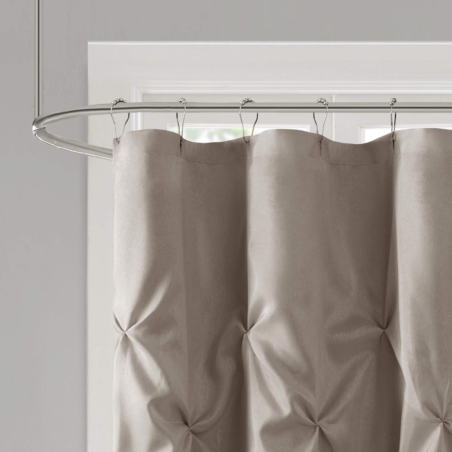 Laurel Tufted Semi-Sheer Shower Curtain