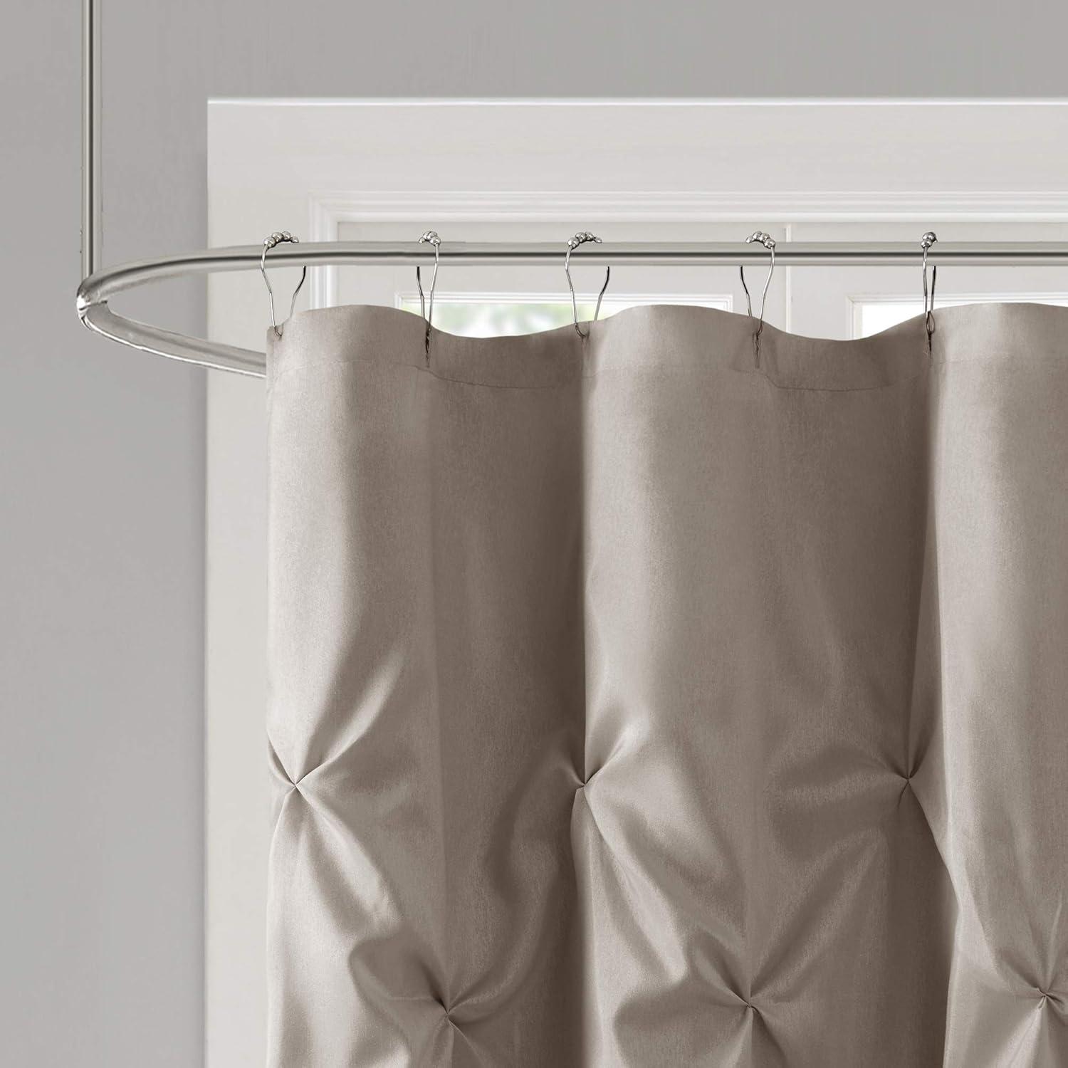 Madison Park Laurel Tufted Semi-Sheer Shower Curtain