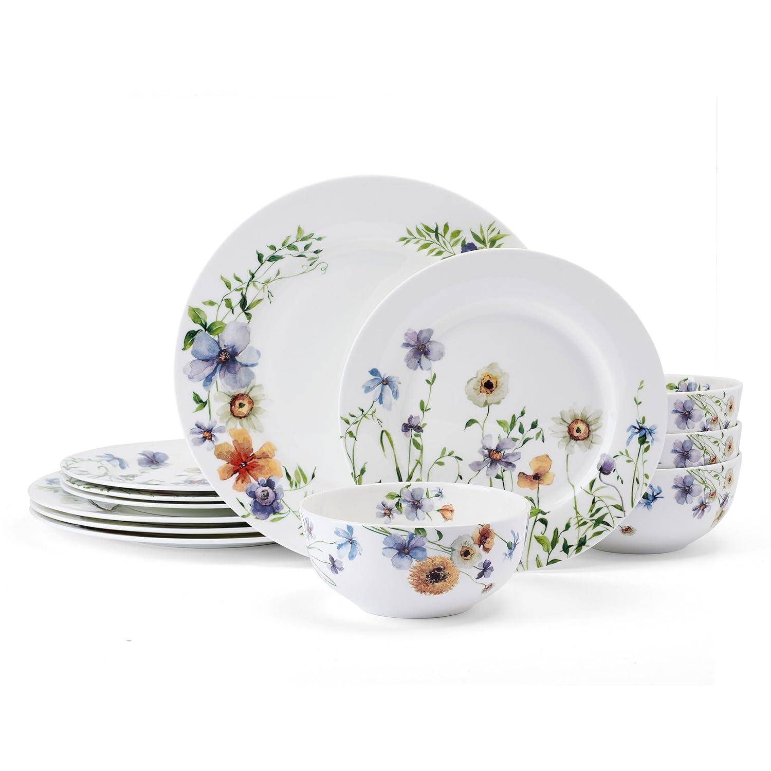 Mikasa Mikasa Audrina 12-Piece Dinnerware Set, Service For 4