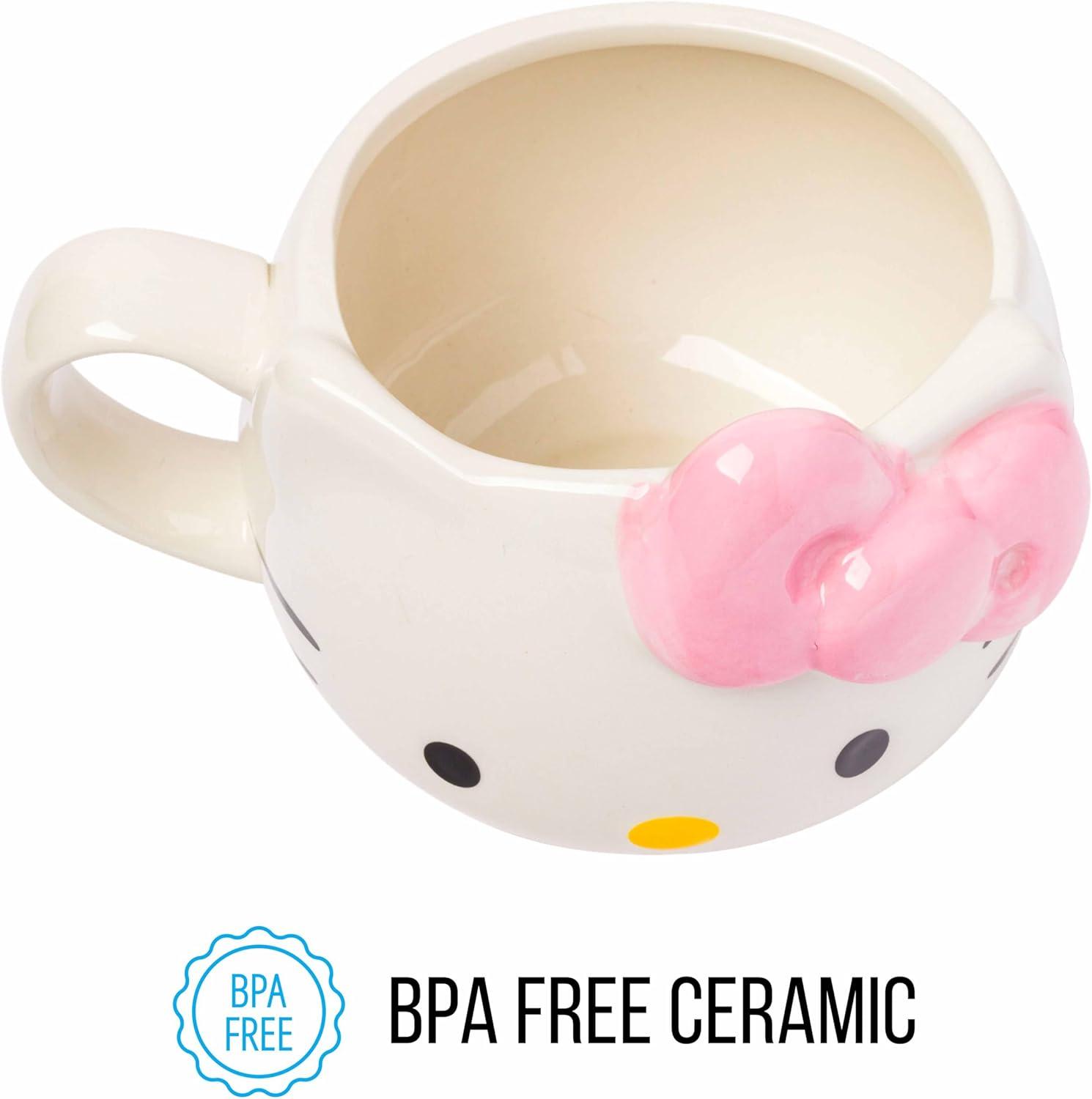 Hello Kitty Pink Bow 20oz 3D Sculpted Ceramic Mug