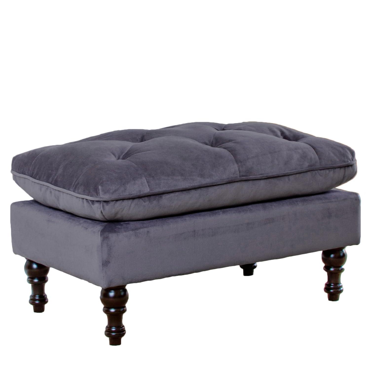 Jeremy Tufted Ottoman Gray - Christopher Knight Home