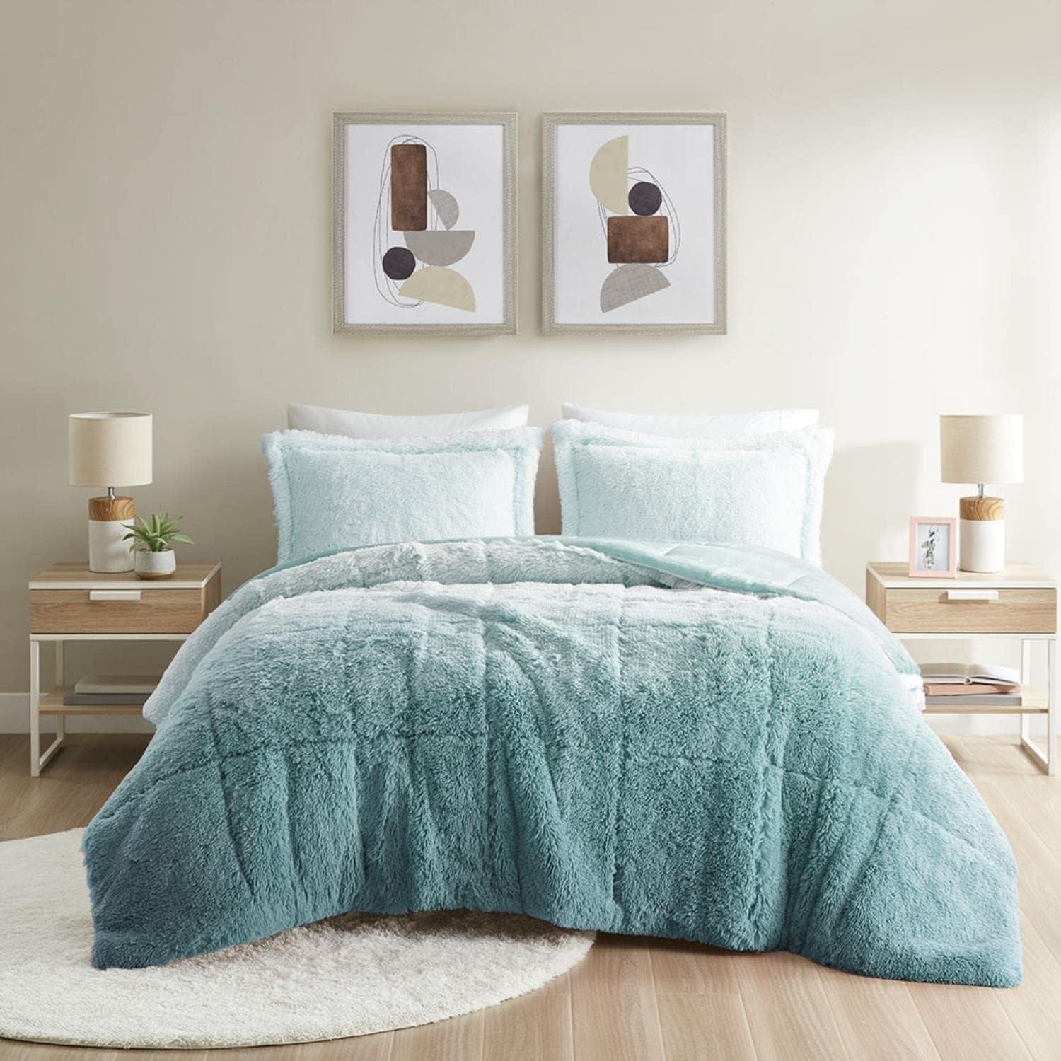 Malea Shaggy Faux Fur Comforter Mini Set