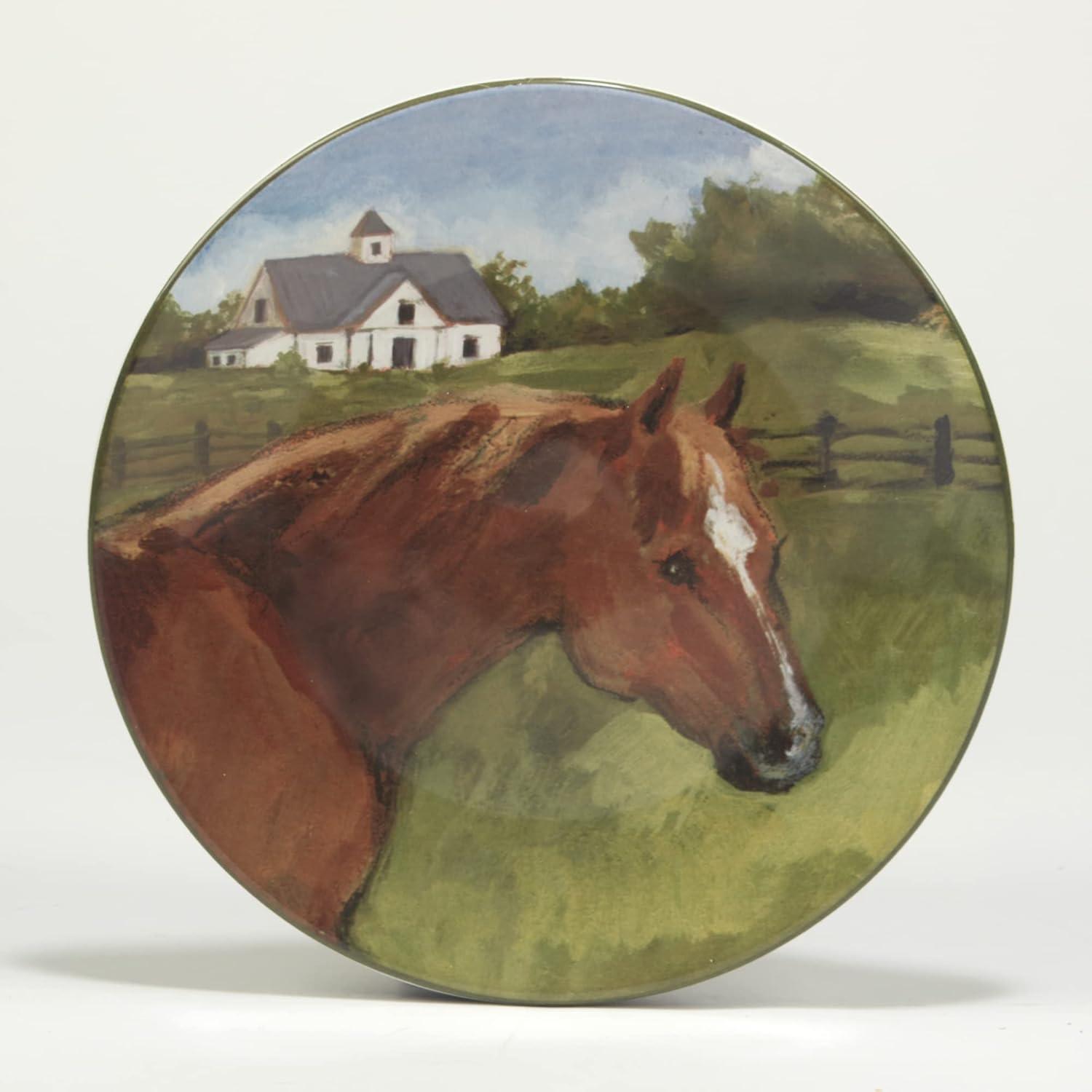 Set of 4 York Stables Assorted Salad/Dining Plates - Certified International