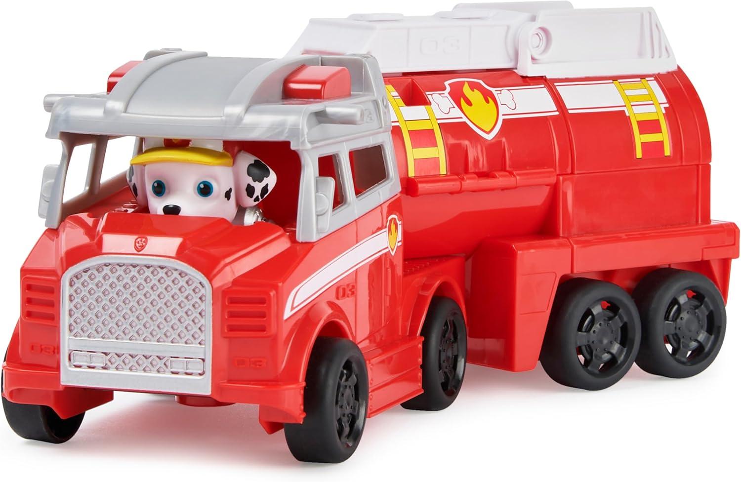 Paw Patrol, Big Truck Pup’s Transforming Toy Trucks with Collectible Action Figure, Kids Toys for Ages 3 and up