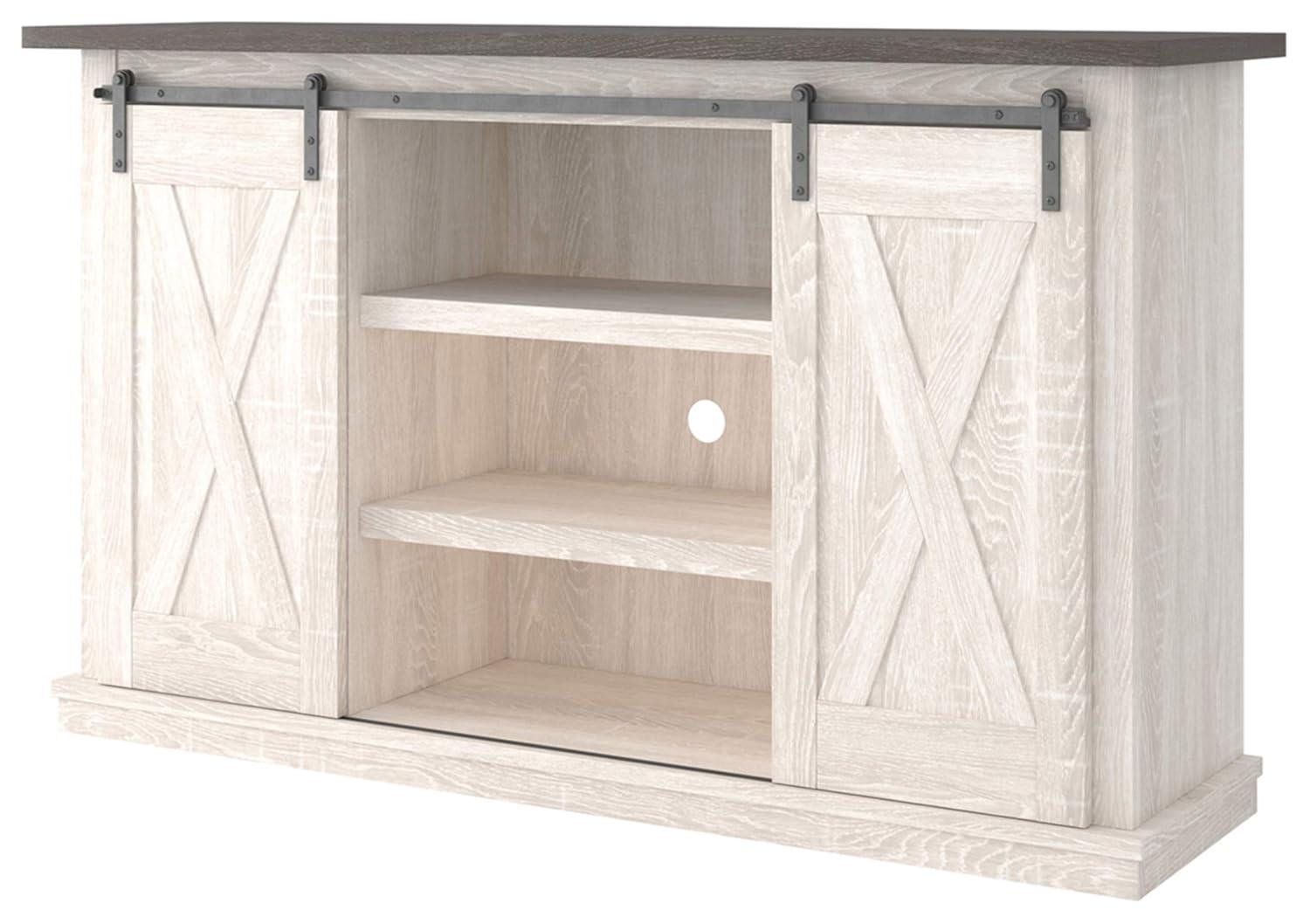 Large Arlenbry Home Office Desk Gray - Signature Design by Ashley: Contemporary Urban Style, Laminated Surface, Wood Composite