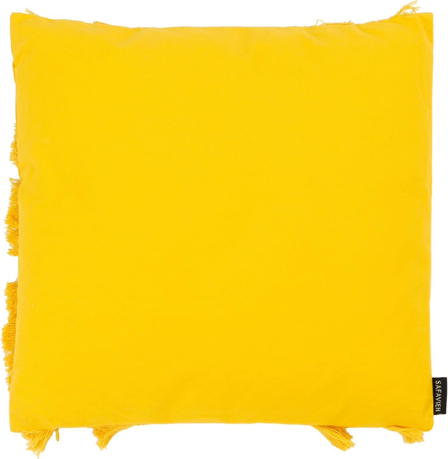 Hooda Fringed Cotton Throw Pillow