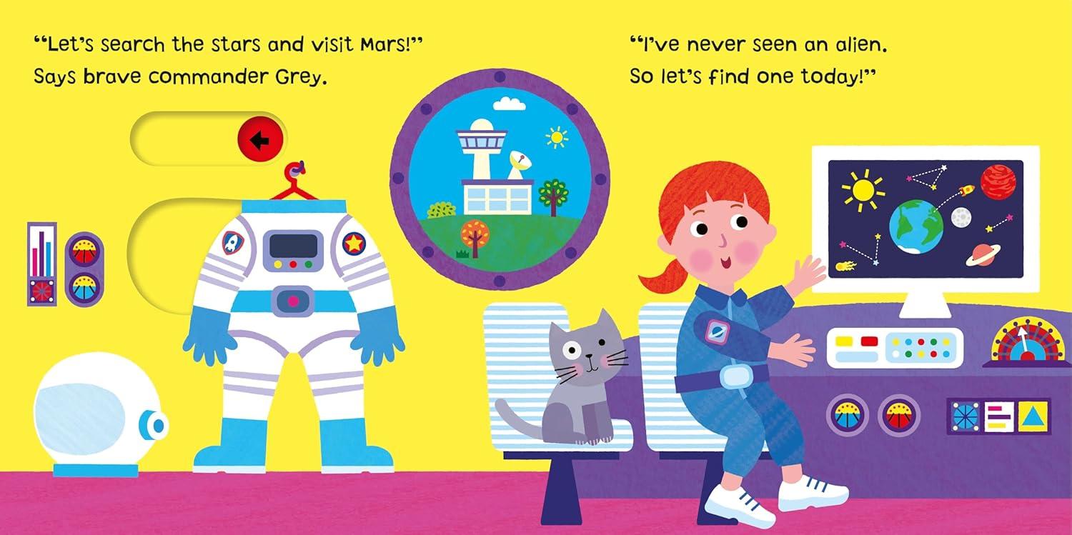 Out in Space - (Hide and Seek) by  Campbell Books (Board Book)