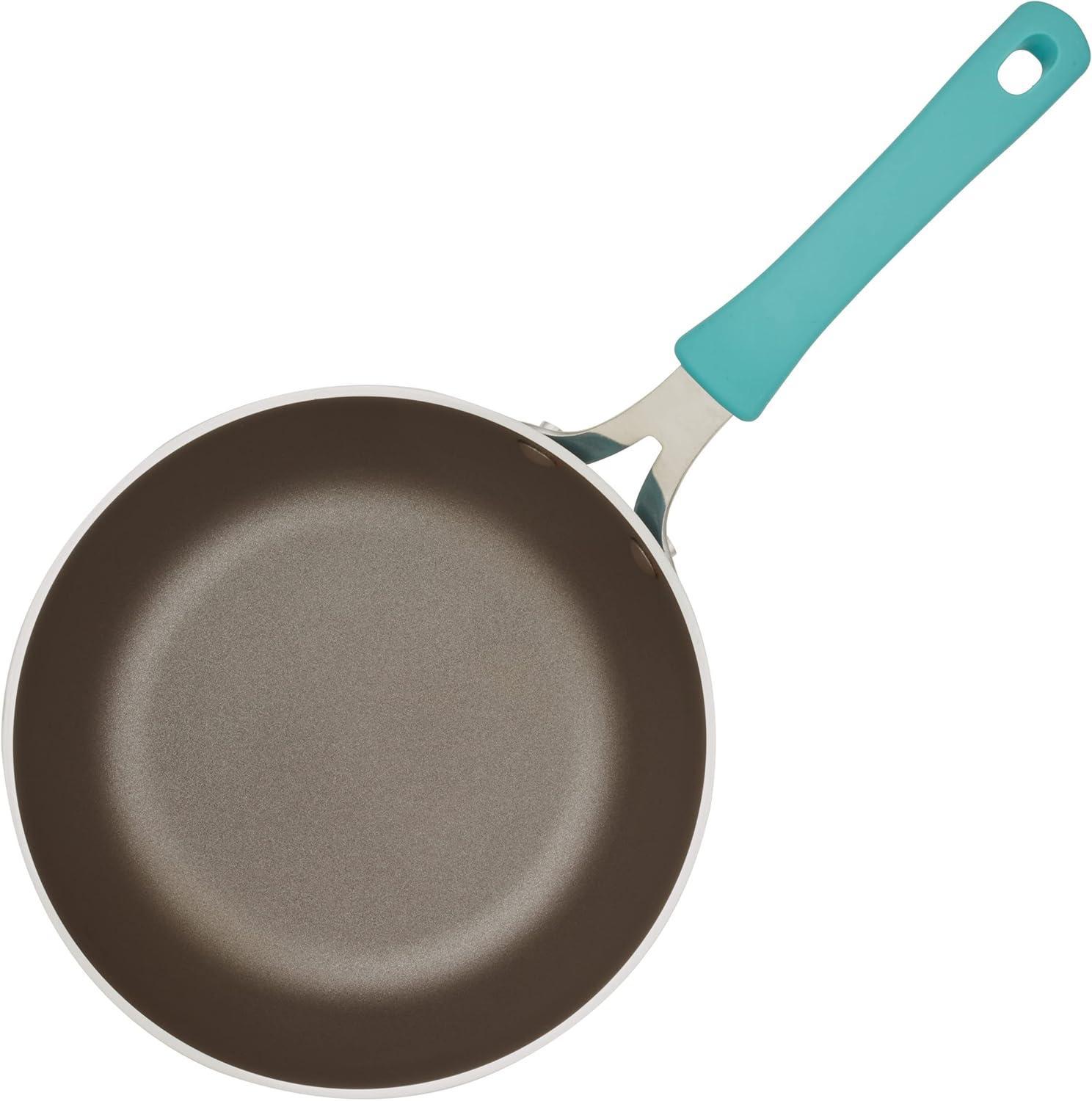 Rachael Ray Cook and Create Aluminum Nonstick Saucier Pan, 3-Quart