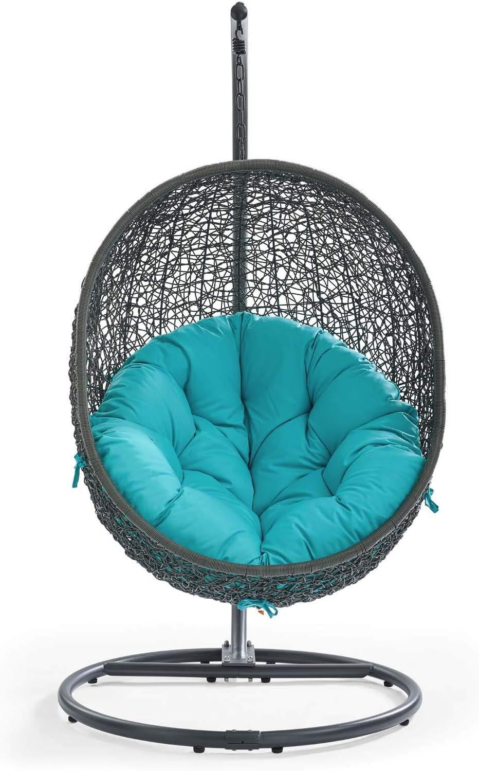 Modway Hide Outdoor Patio Swing Chair with Stand