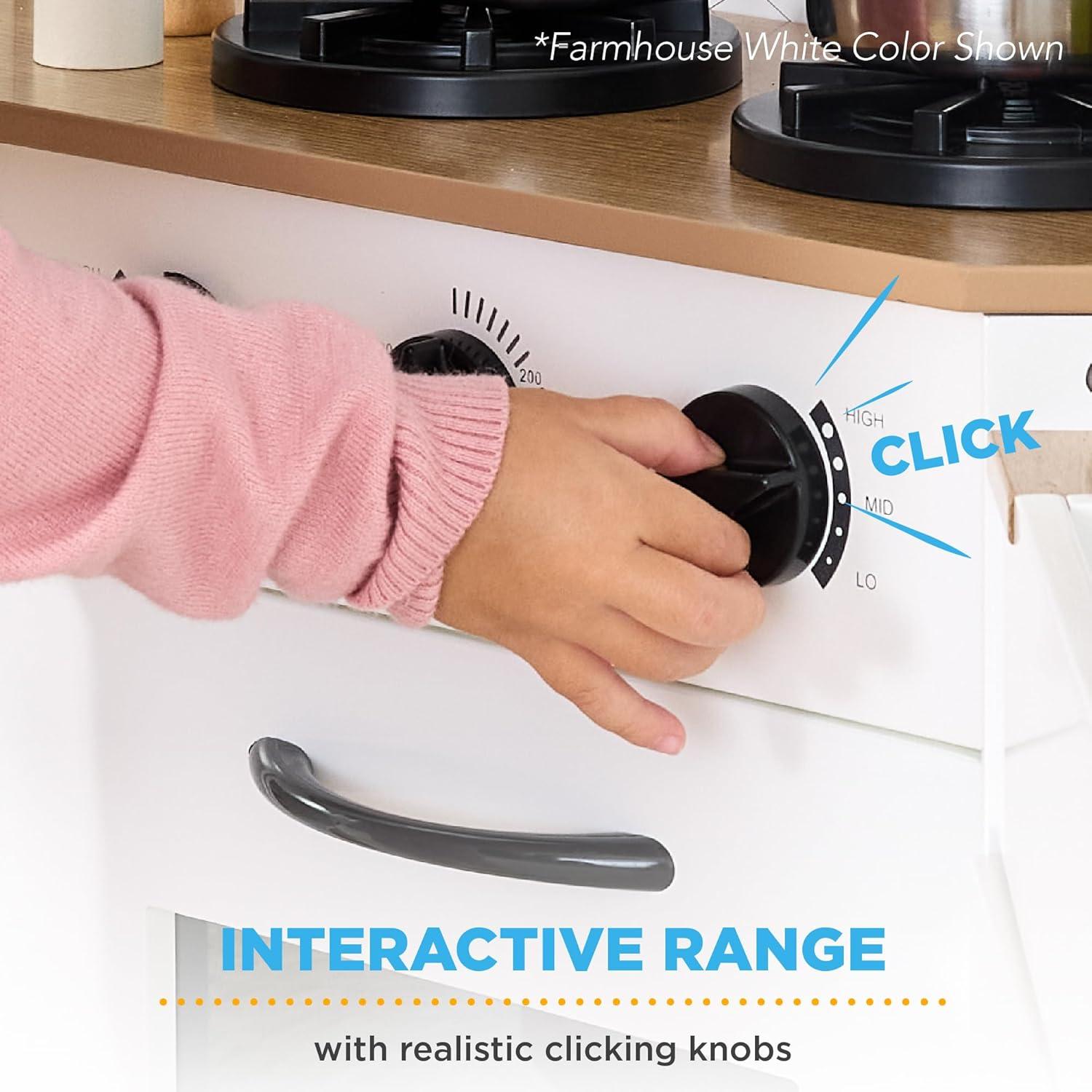 Best Choice Products Pretend Play Corner Kitchen, Interactive Wooden Kids Set w/ Lights & Sounds - Pink