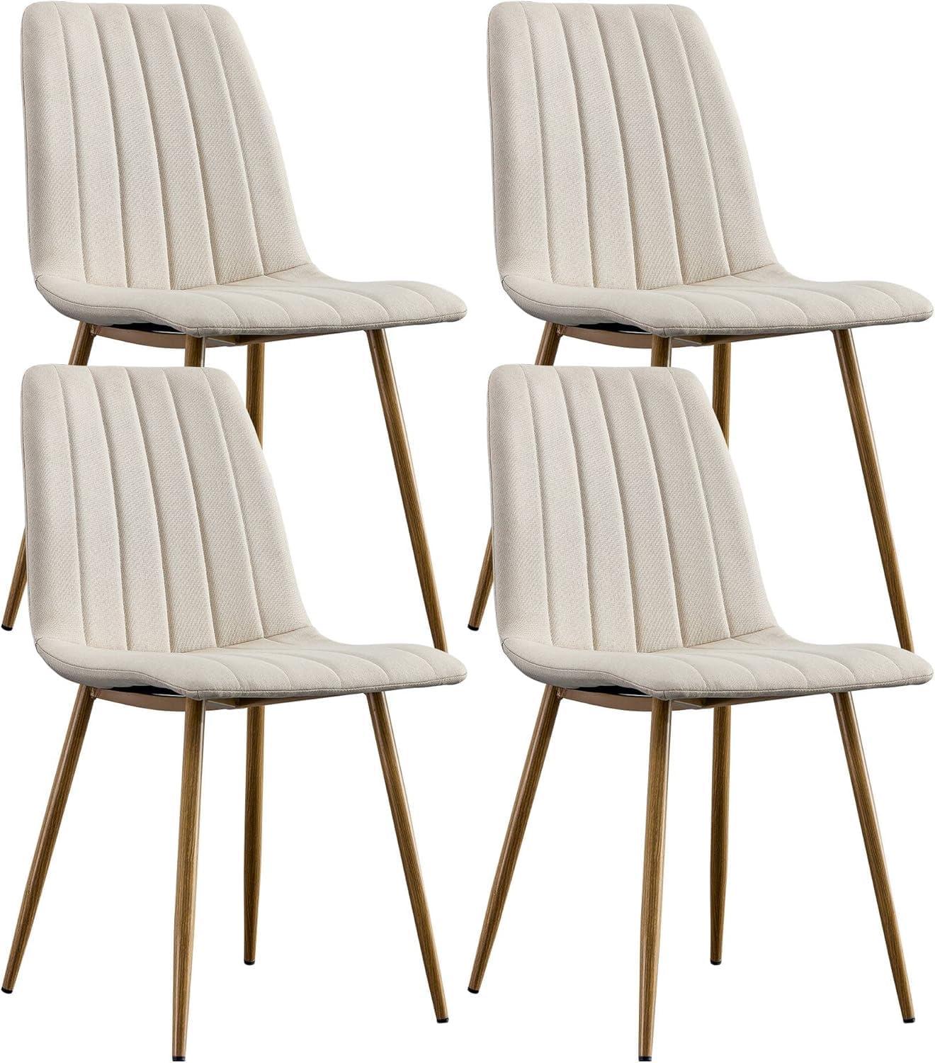 Dining Chairs Set of 4, Modern Style Dining Kitchen Room Upholstered Side Chairs